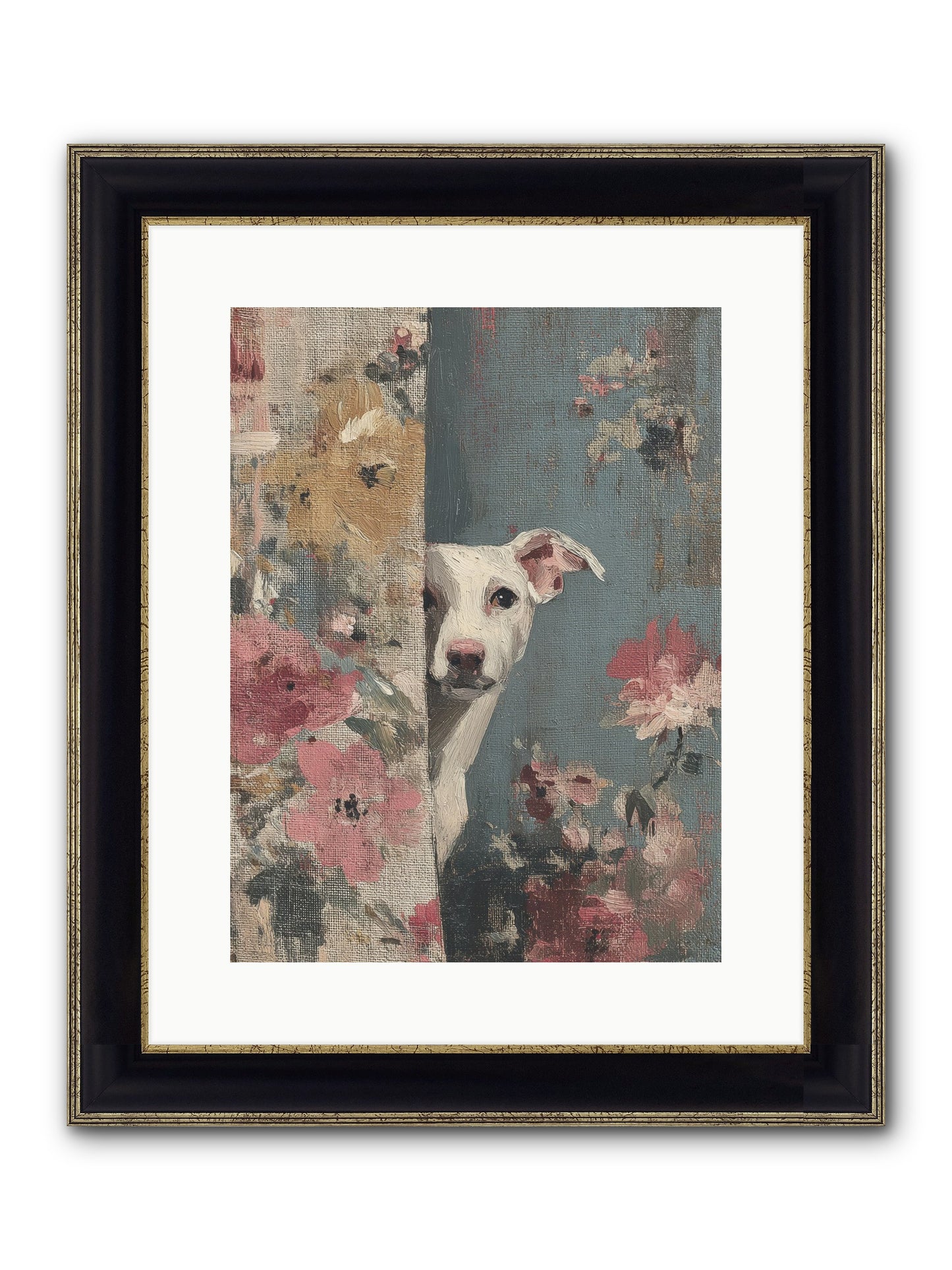 The Botanical Debut Framed Print - Black & Gold 12x16