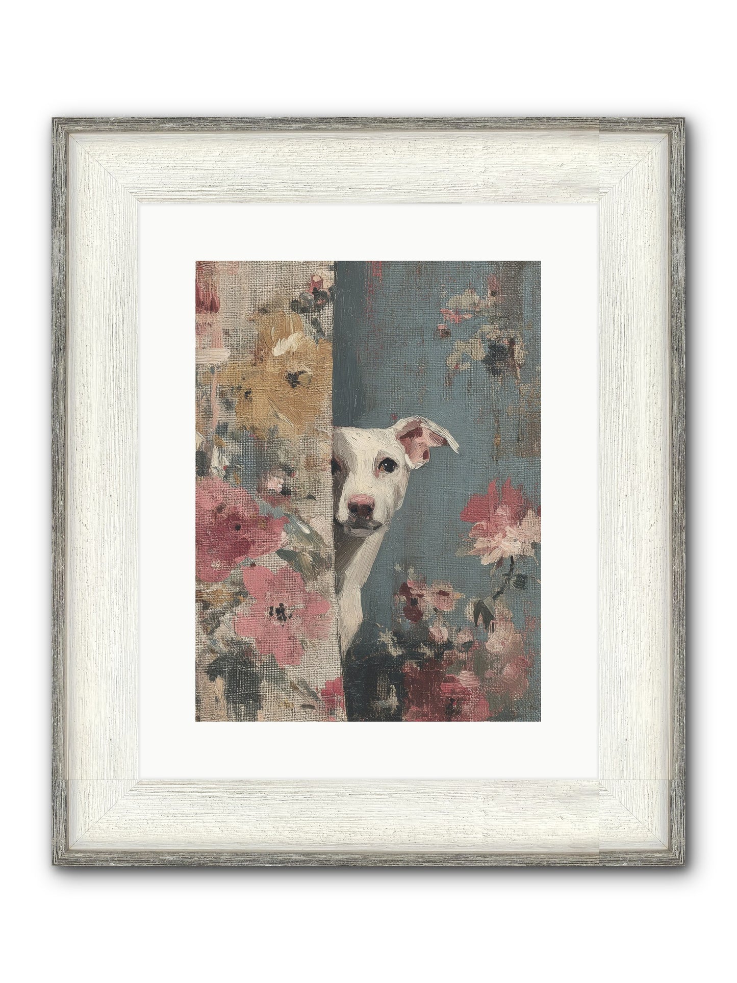 The Botanical Debut Framed Print - Driftwood White 12x16