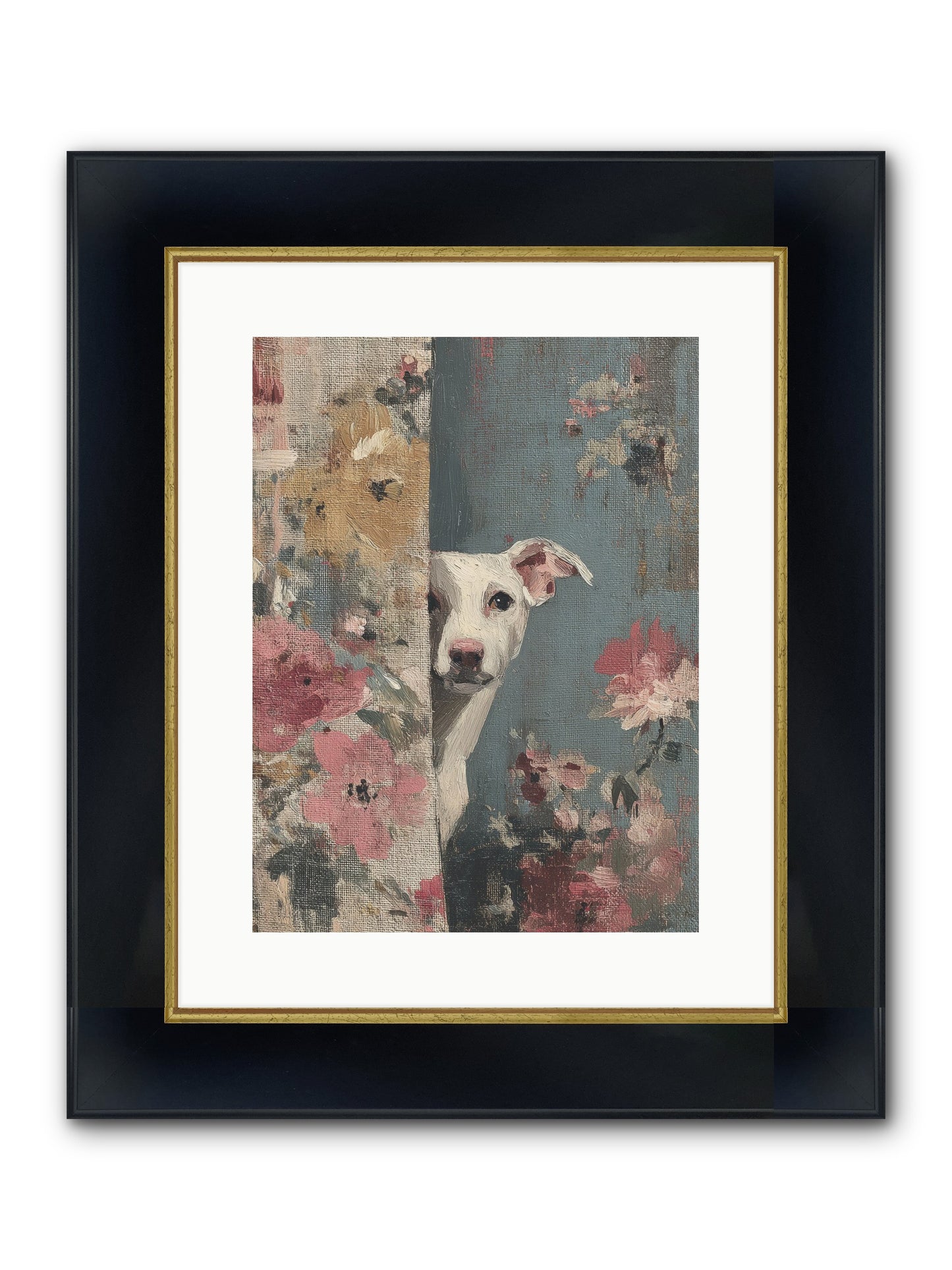 The Botanical Debut Framed Print - Wide Black w/Gold 12x16