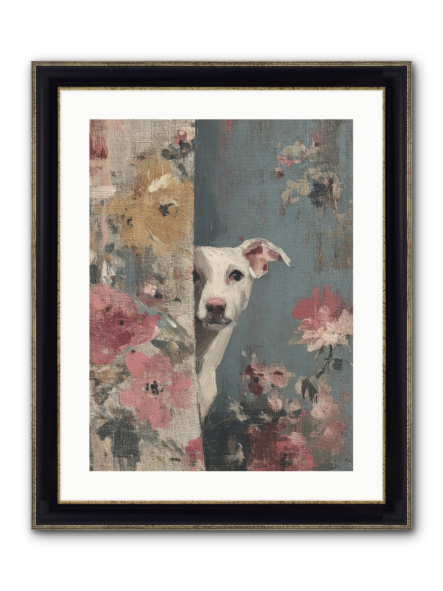The Botanical Debut Framed Print - Black & Gold 18x24
