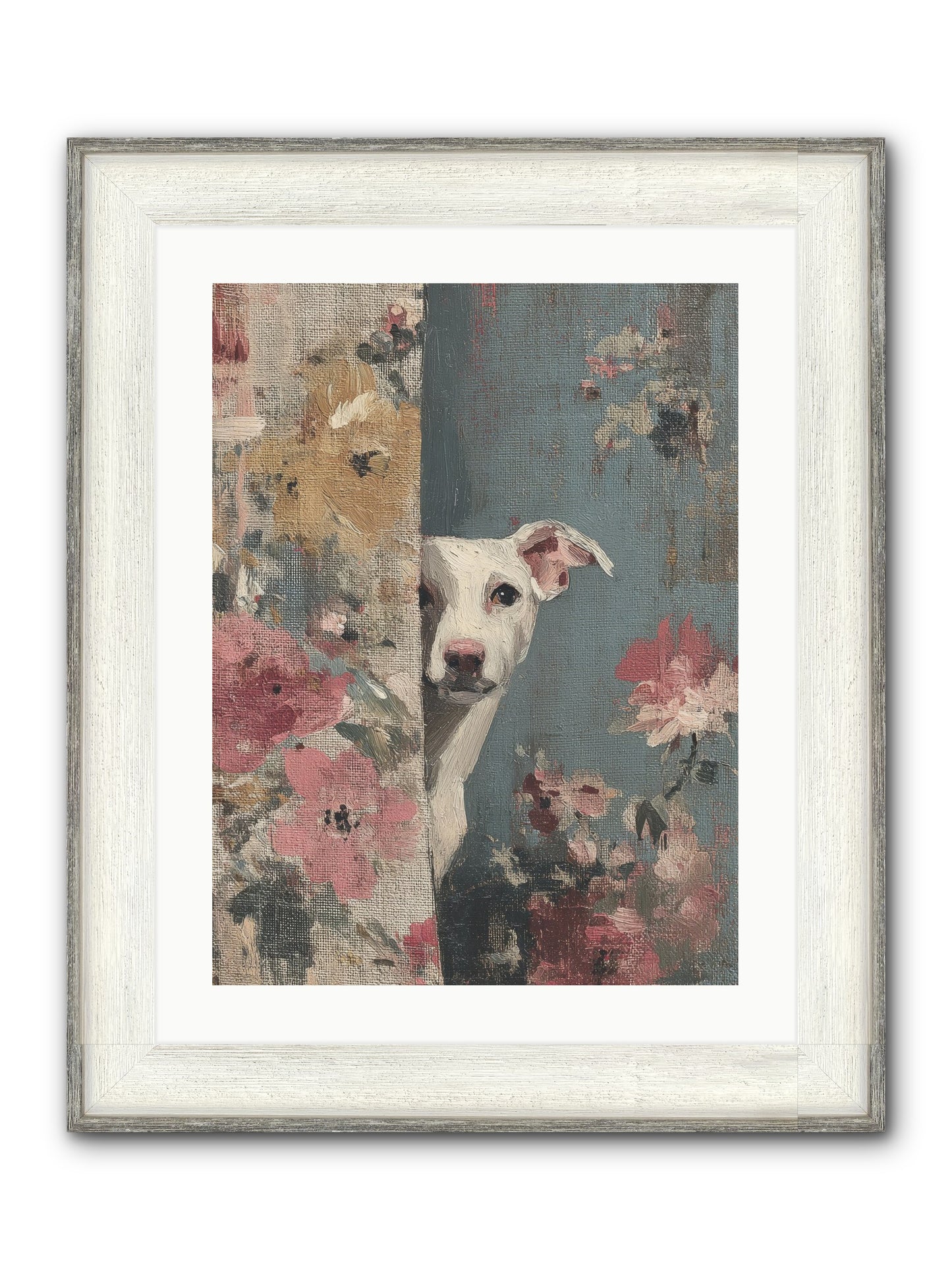 The Botanical Debut Framed Print - Driftwood White 18x24