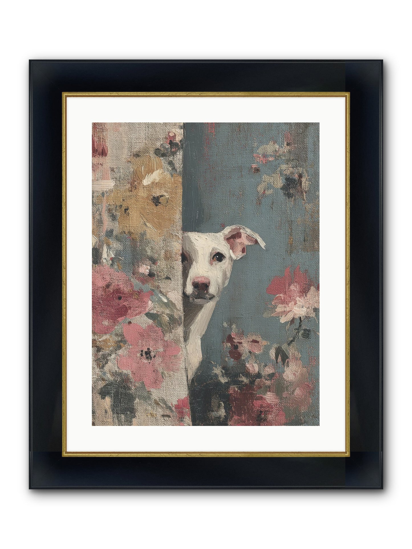 The Botanical Debut Framed Print - Wide Black w/Gold 18x24