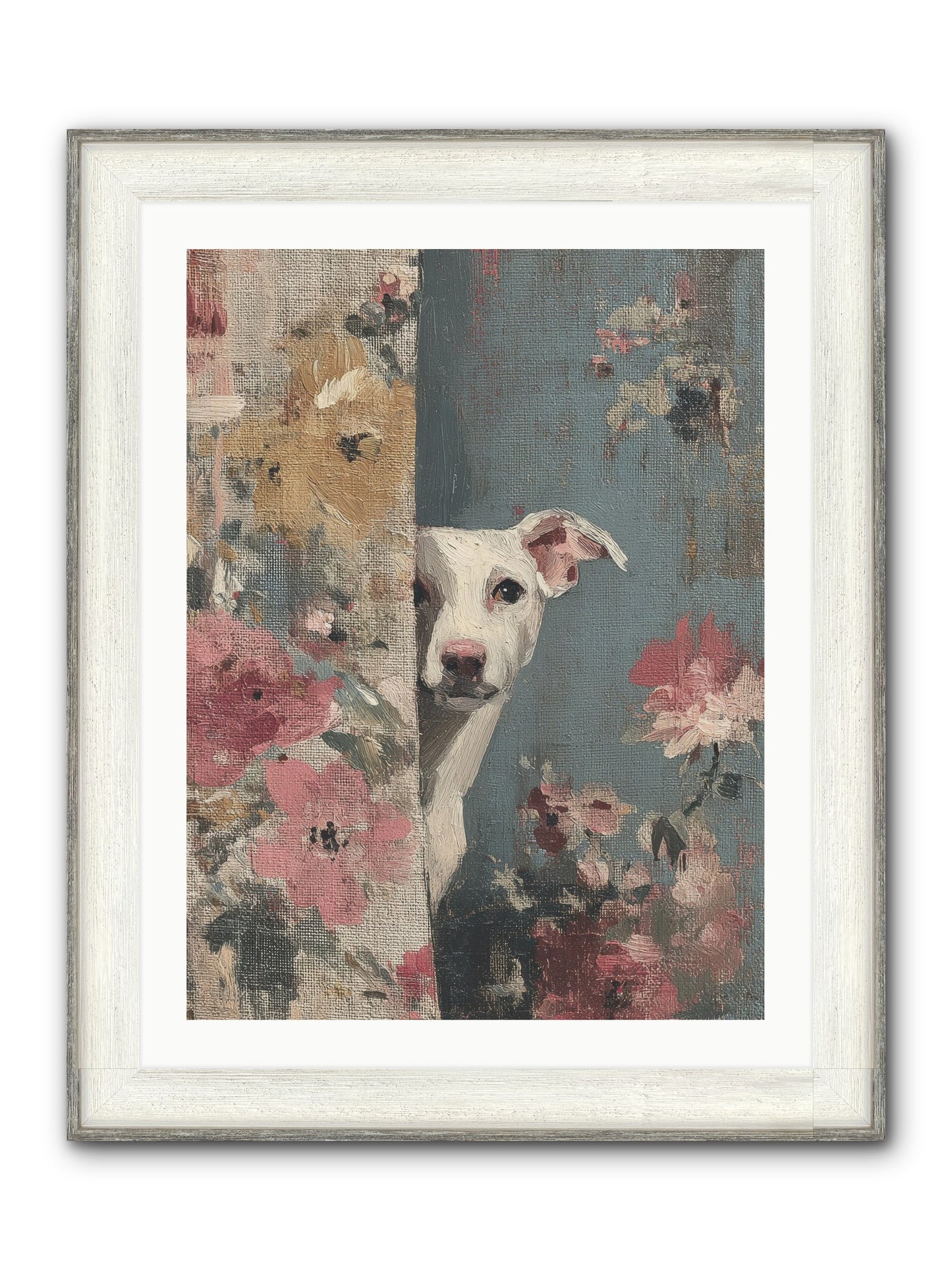 The Botanical Debut Framed Print - Driftwood White 24x32