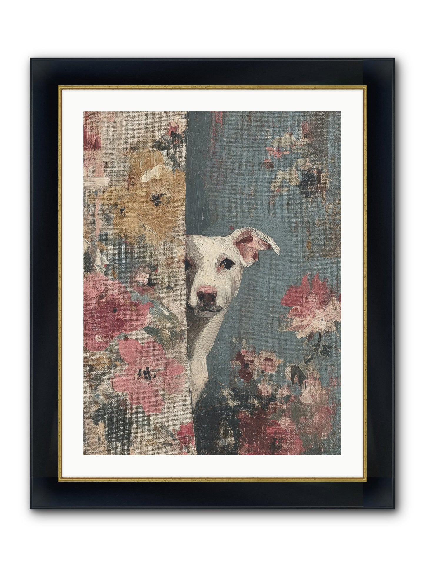 The Botanical Debut Framed Print - Wide Black w/Gold 24x32