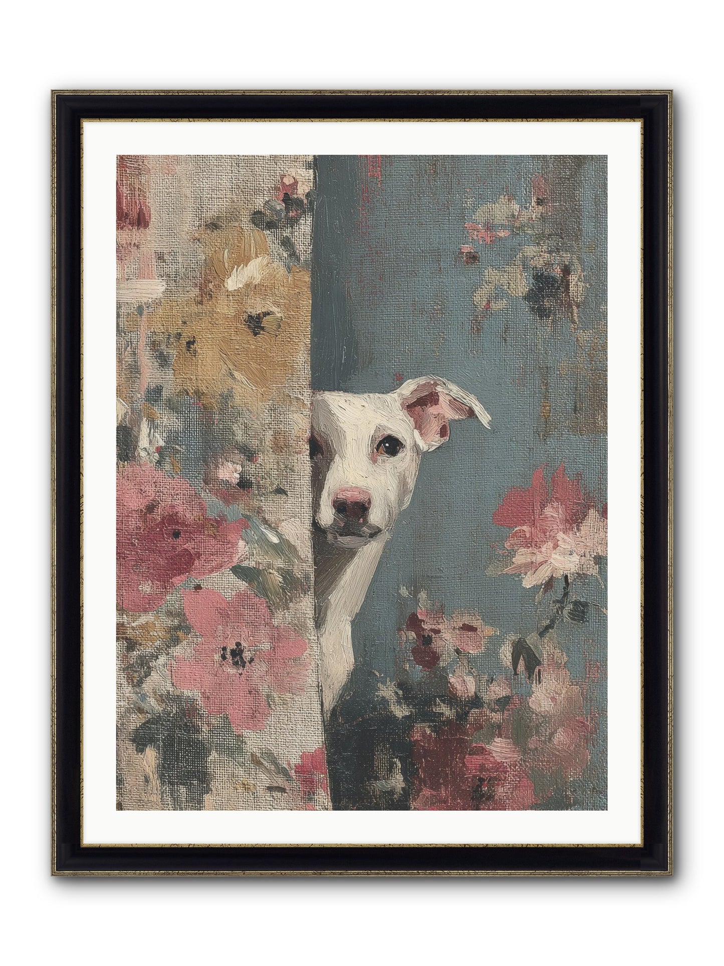 The Botanical Debut Framed Print - Black & Gold 30x40