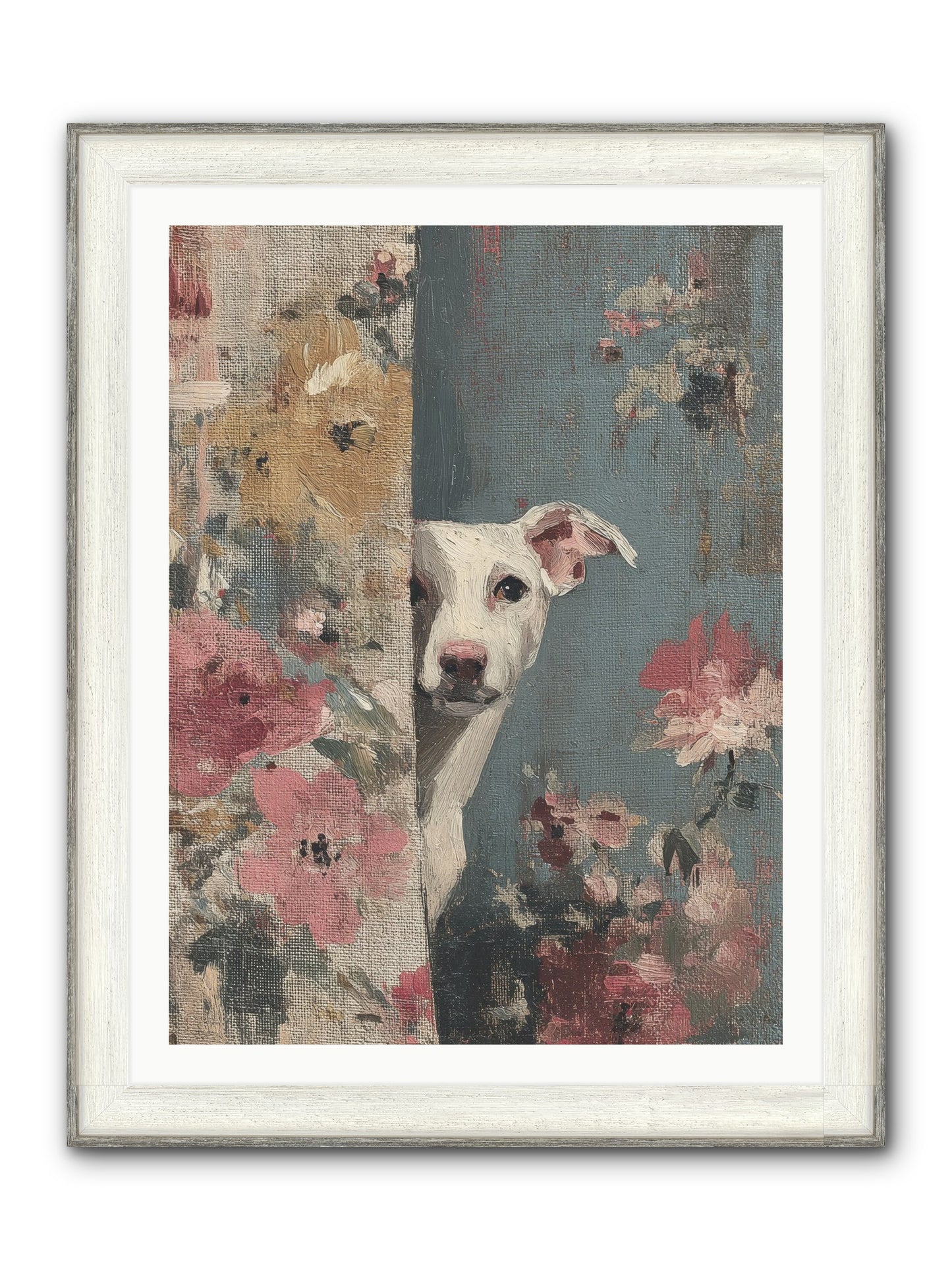 The Botanical Debut Framed Print - Driftwood White 30x40