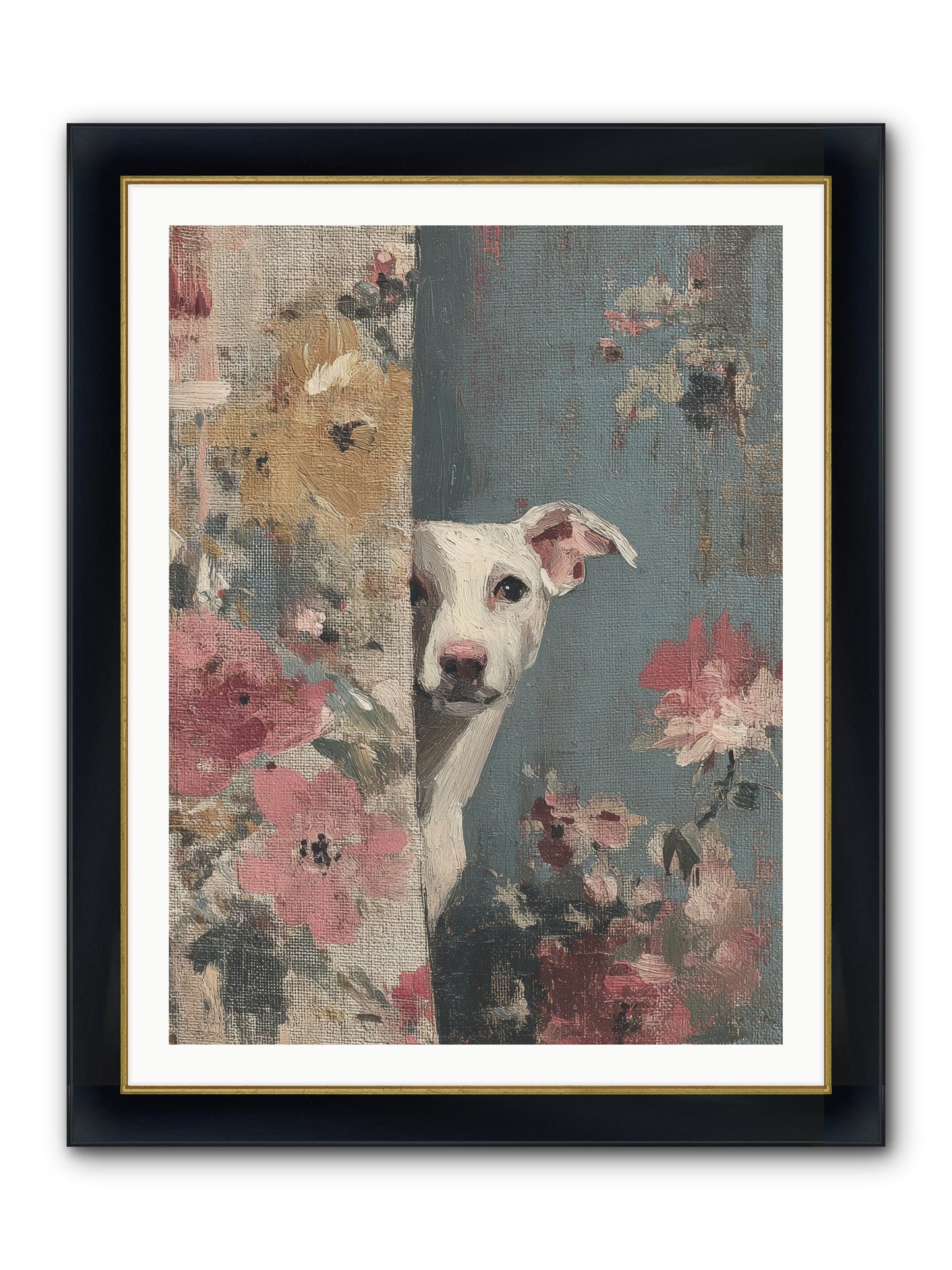 The Botanical Debut Framed Print - Wide Black w/Gold 30x40