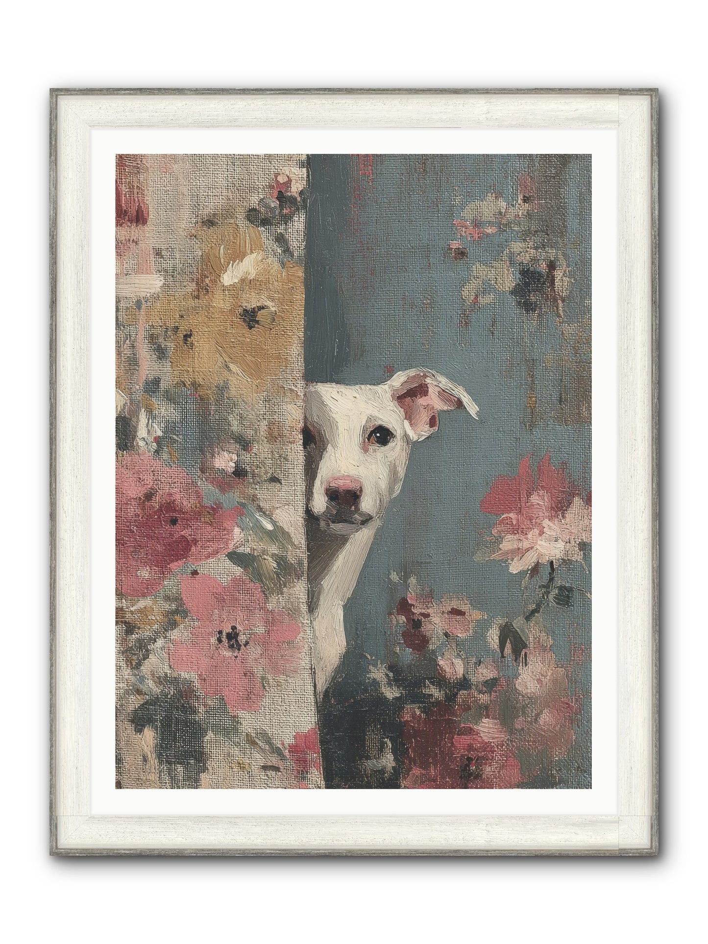 The Botanical Debut Framed Print - Driftwood White 36x48
