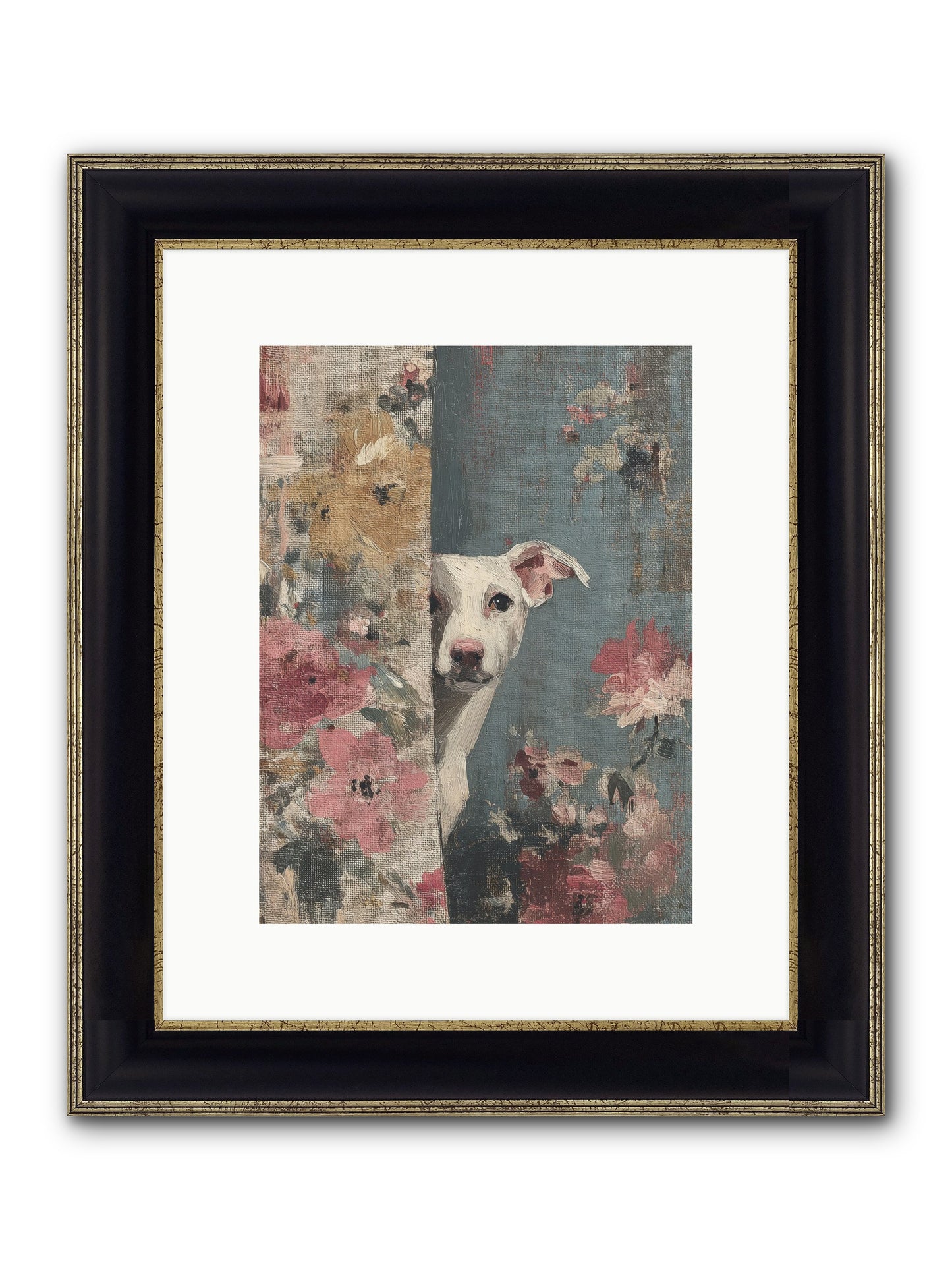 The Botanical Debut Framed Print - Black & Gold 9x12