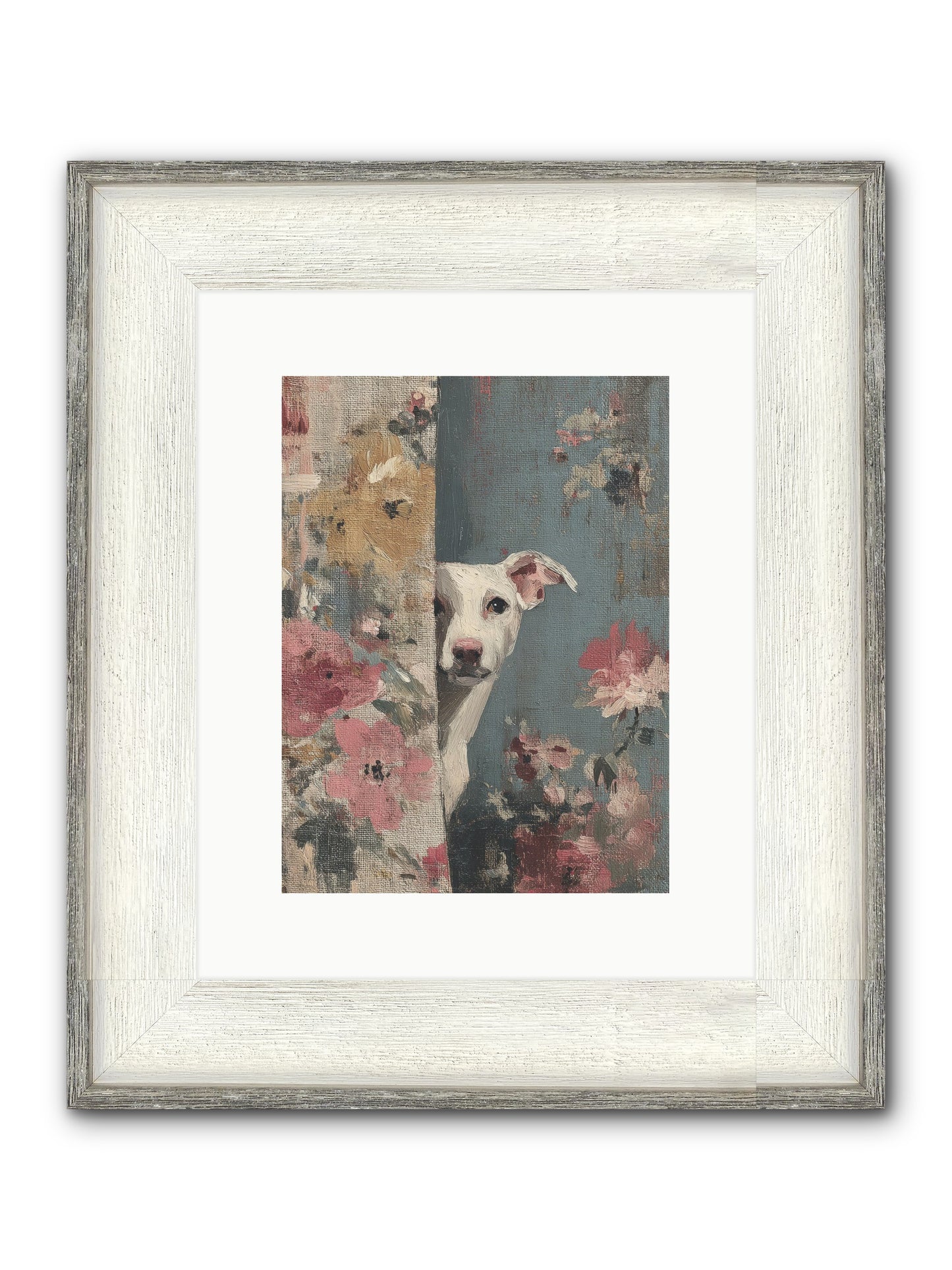 The Botanical Debut Framed Print - Driftwood White 9x12