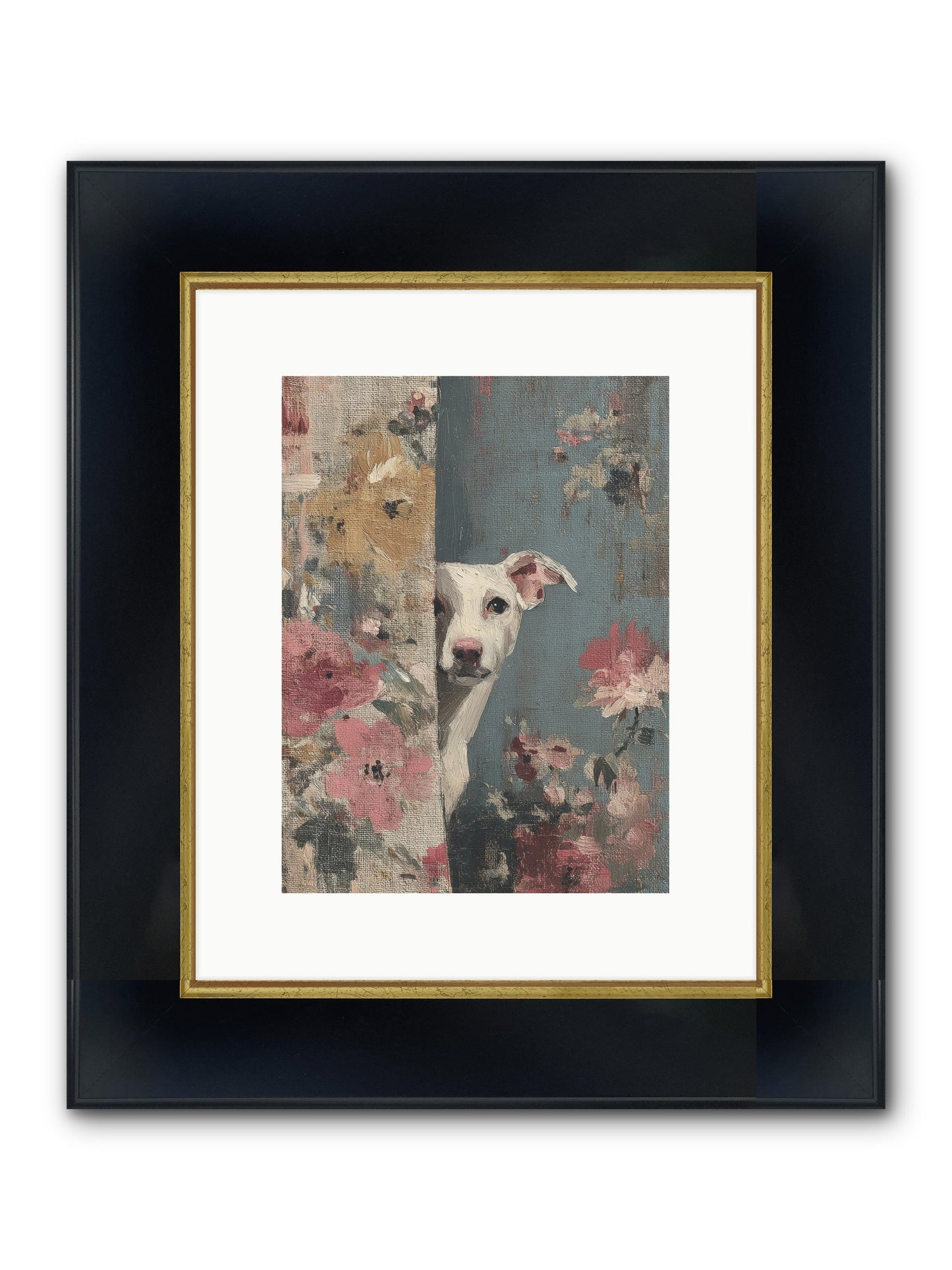 The Botanical Debut Framed Print - Wide Black w/Gold 9x12