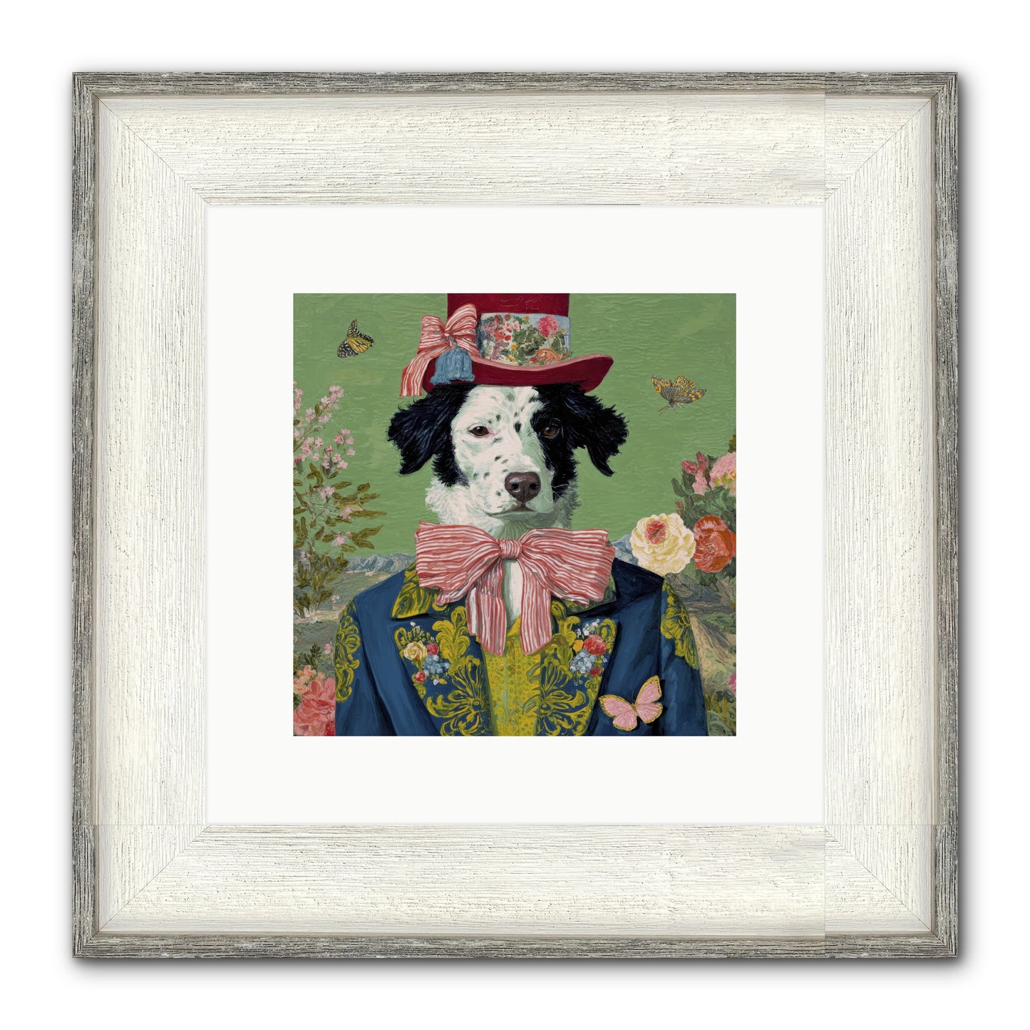 The Bow & Boheme Framed Print - Driftwood White 10x10