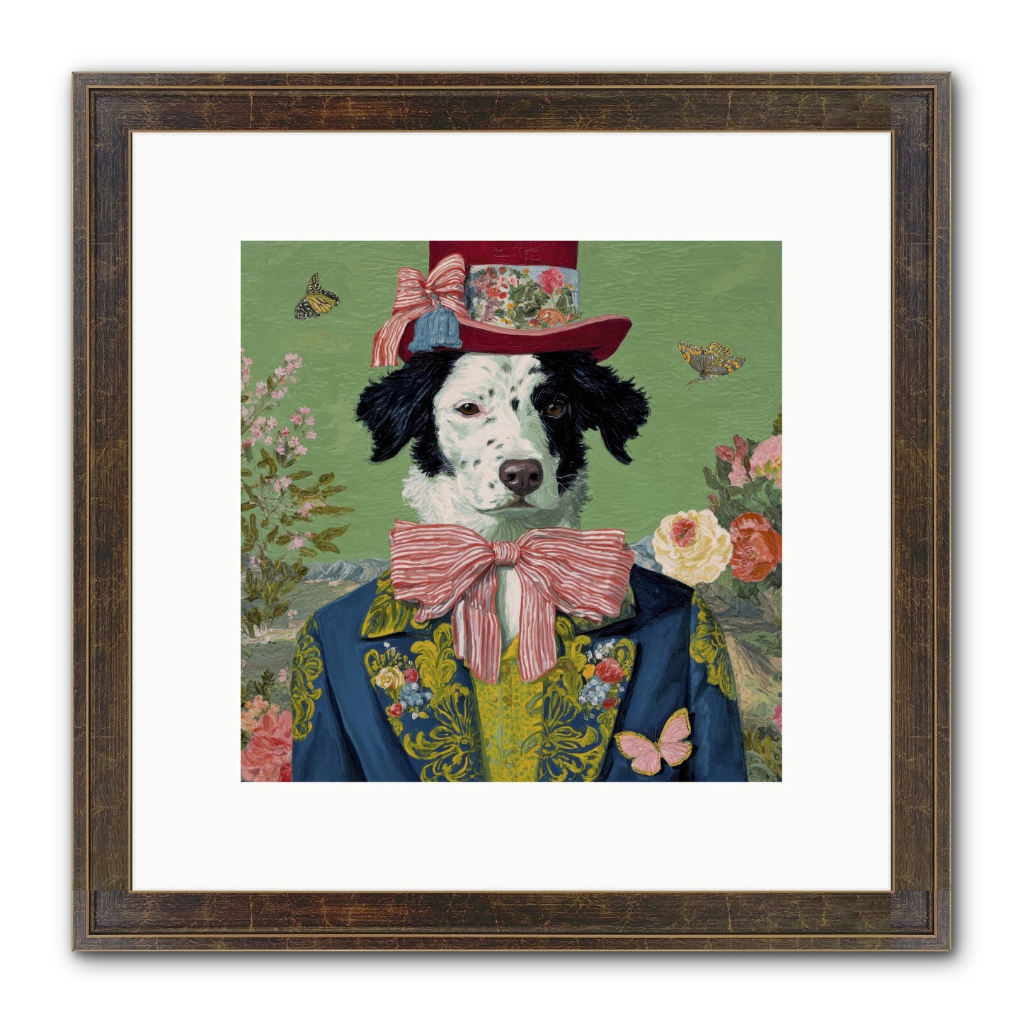 The Bow & Boheme Framed Print - Slimwoods Black/Gold 10x10