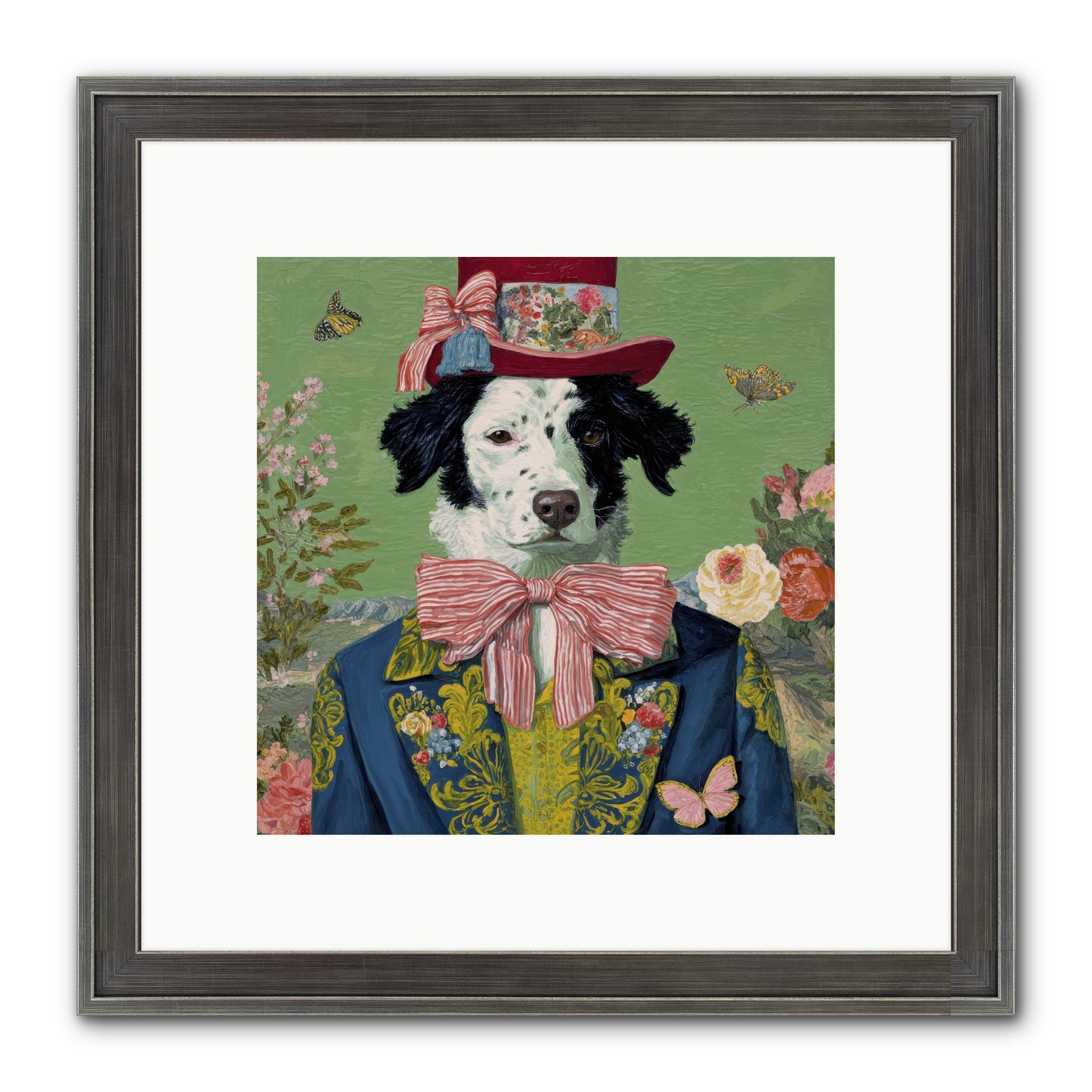 The Bow & Boheme Framed Print - Slimwoods Black/Silver 10x10