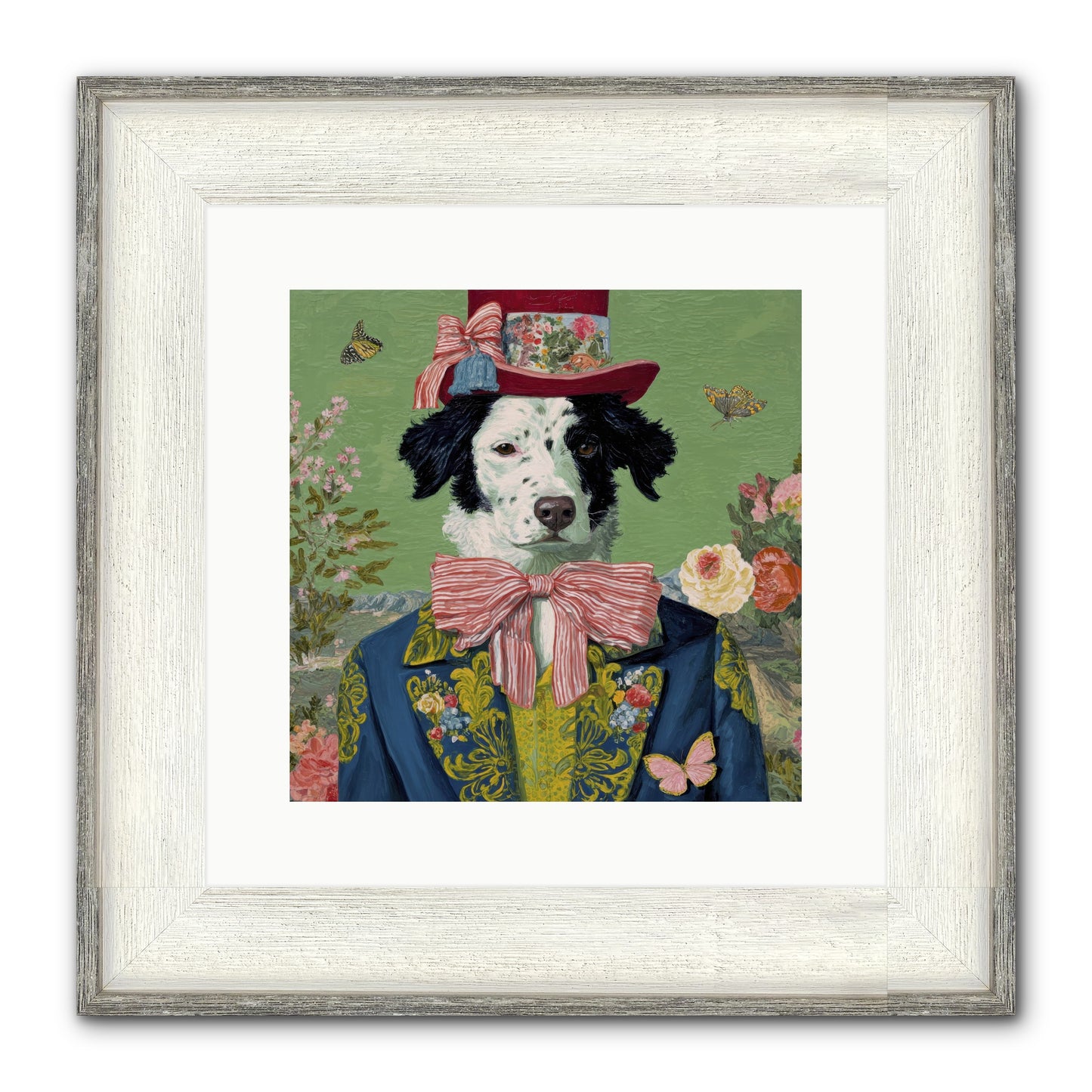 The Bow & Boheme Framed Print - Driftwood White 12x12