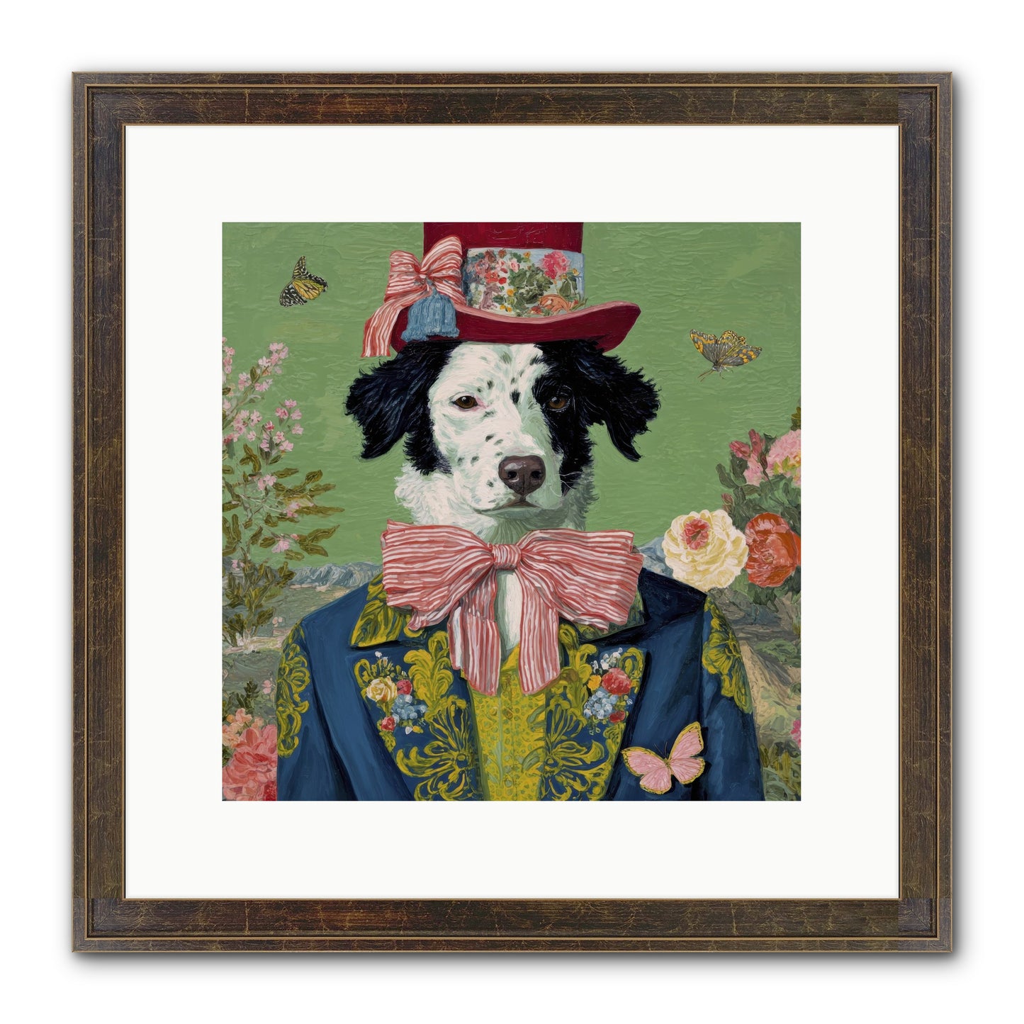 The Bow & Boheme Framed Print - Slimwoods Black/Gold 12x12