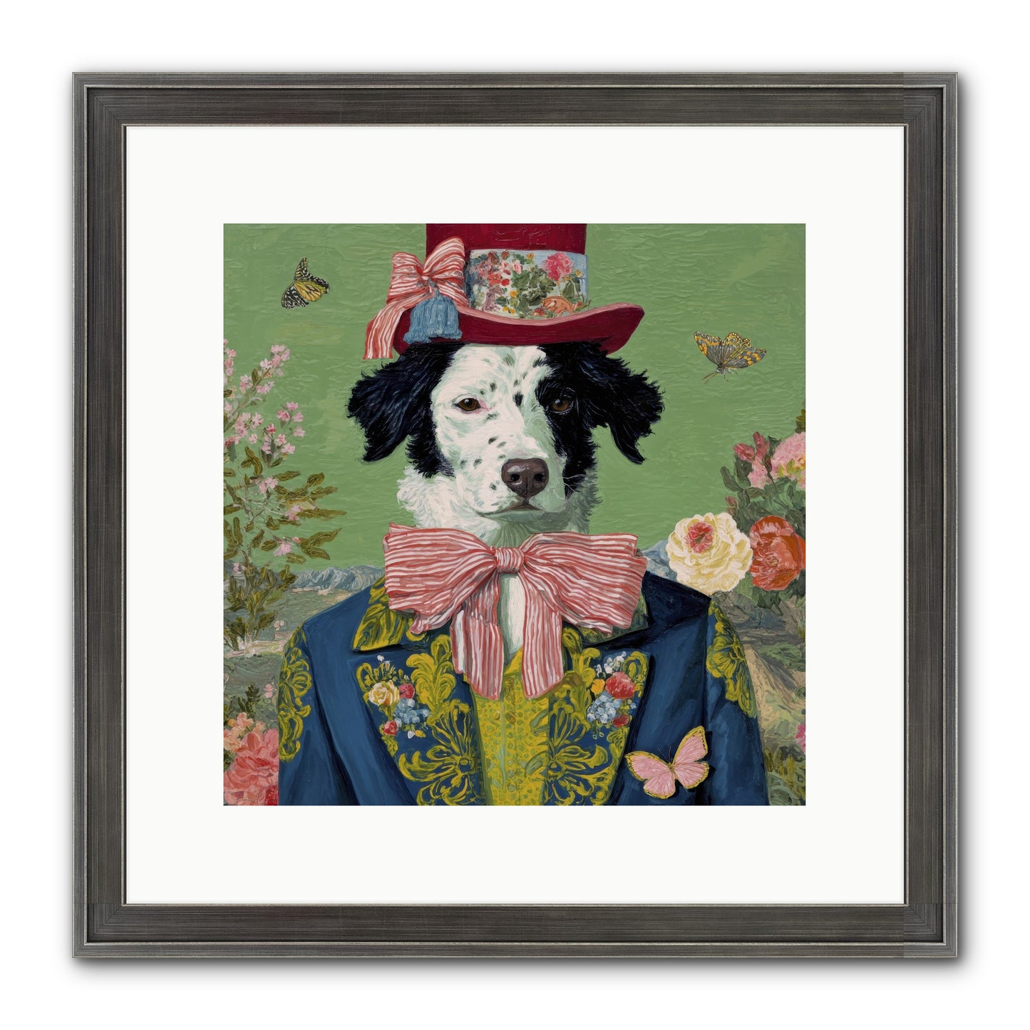The Bow & Boheme Framed Print - Slimwoods Black/Silver 12x12