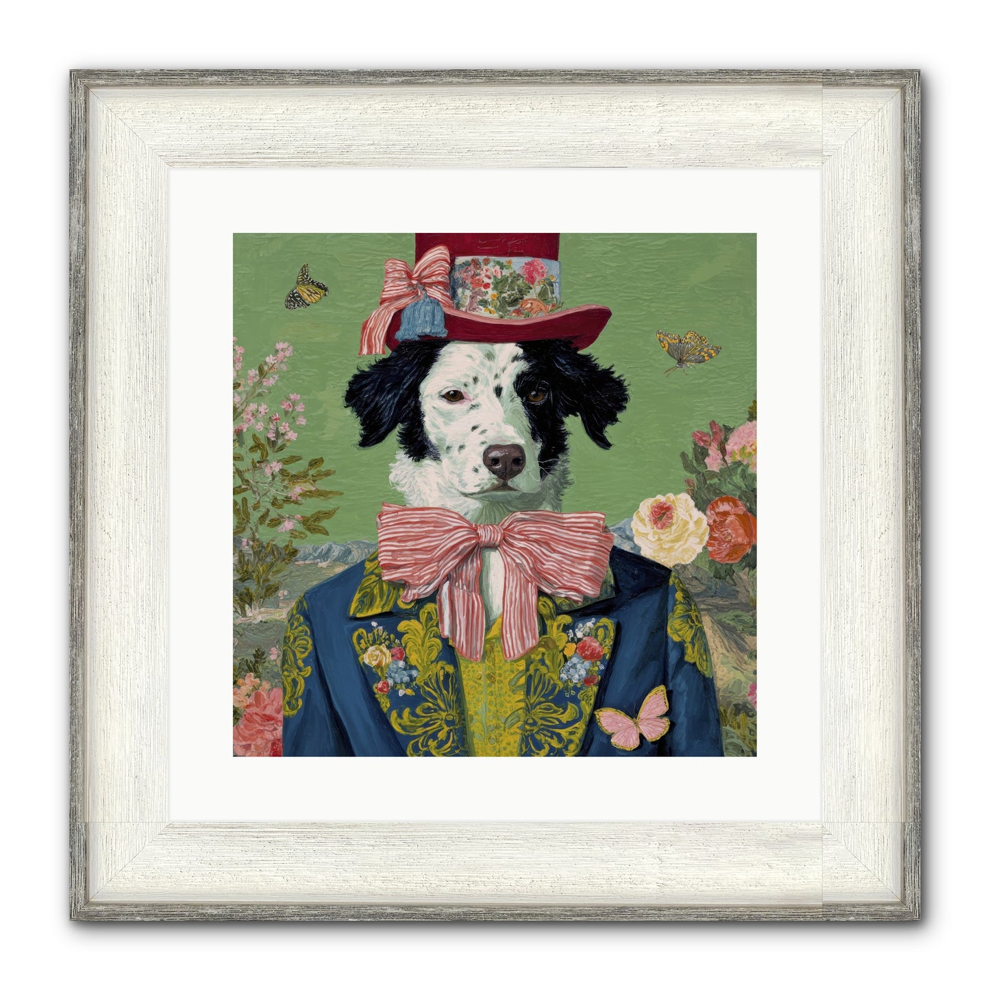 The Bow & Boheme Framed Print - Driftwood White 16x16