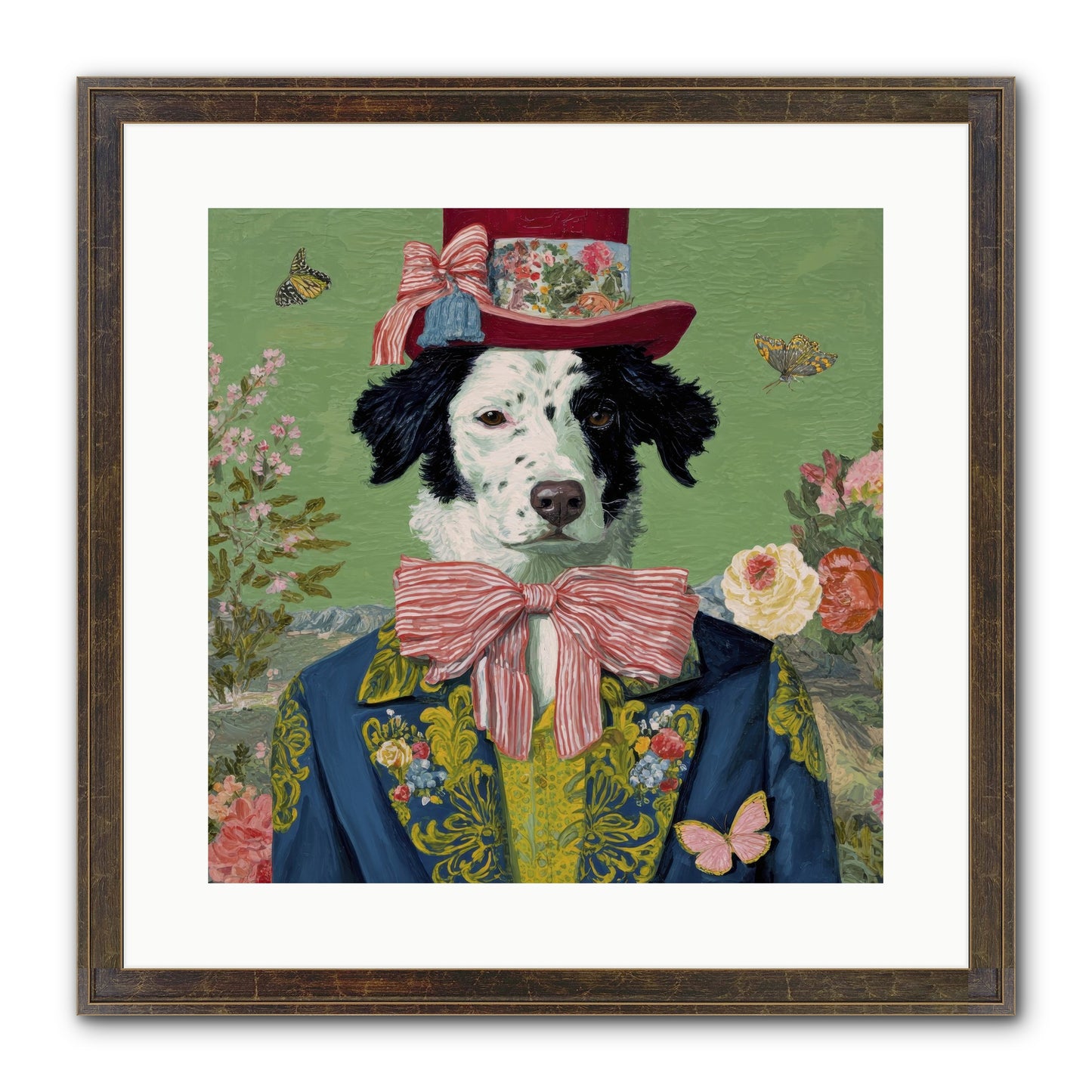 The Bow & Boheme Framed Print - Slimwoods Black/Gold 16x16
