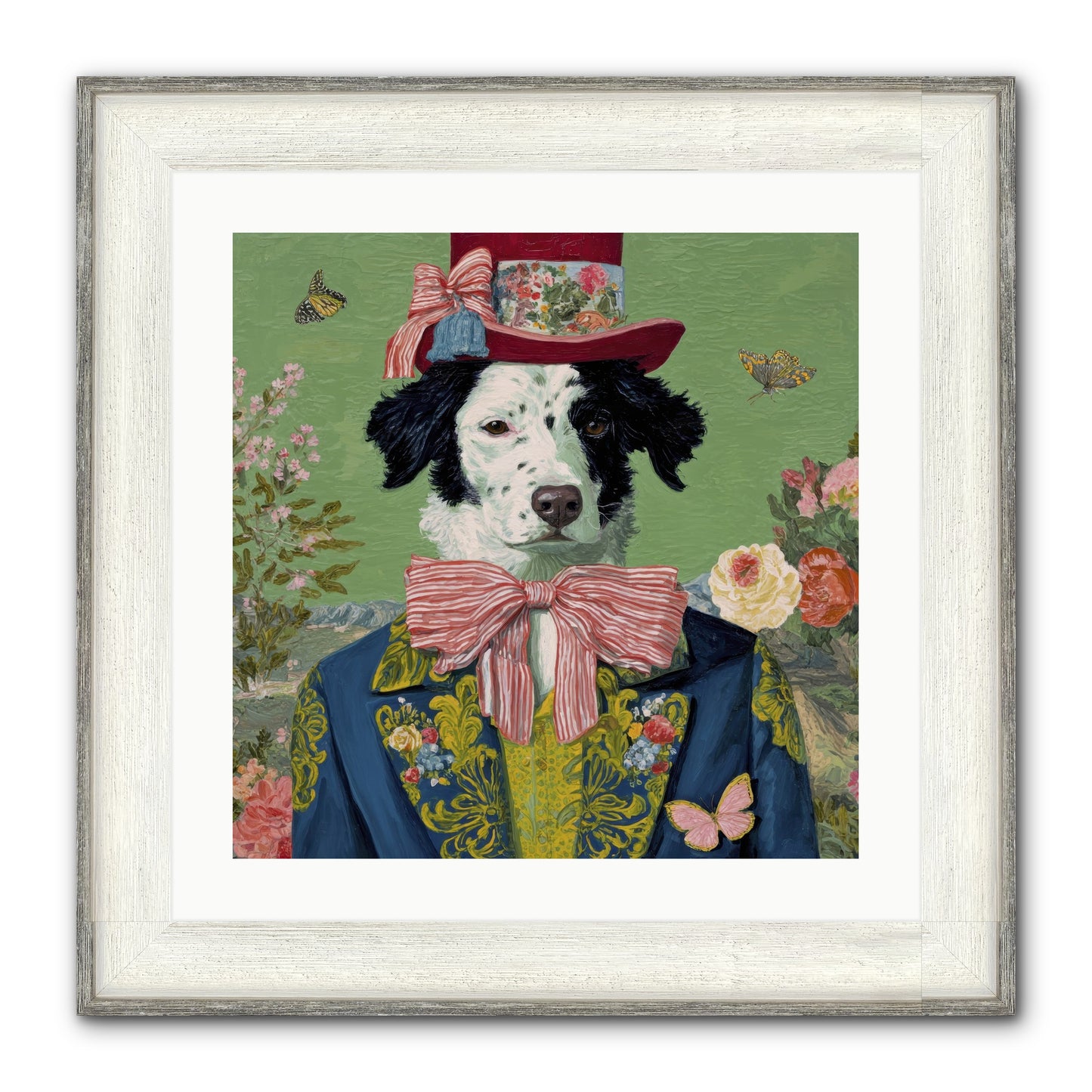 The Bow & Boheme Framed Print - Driftwood White 20x20