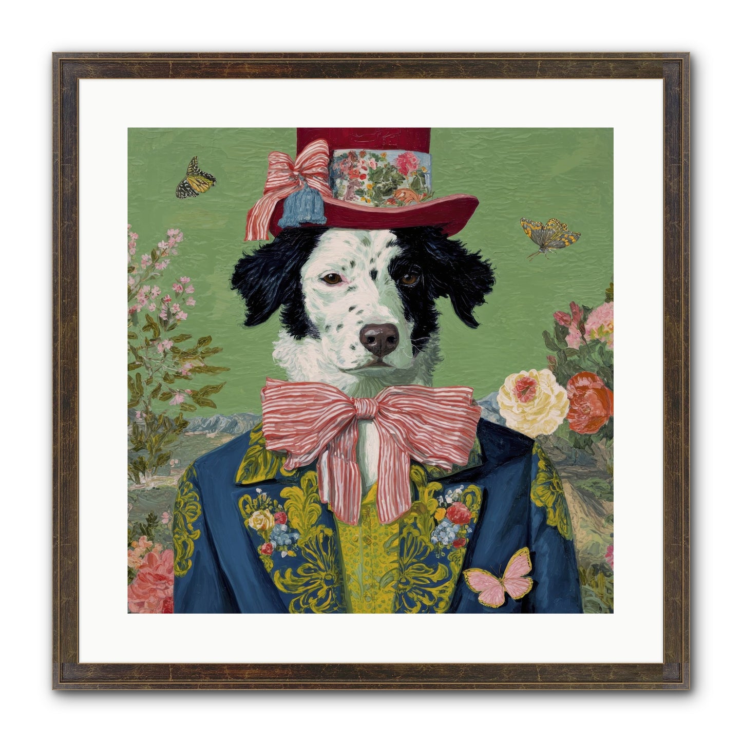 The Bow & Boheme Framed Print - Slimwoods Black/Gold 20x20