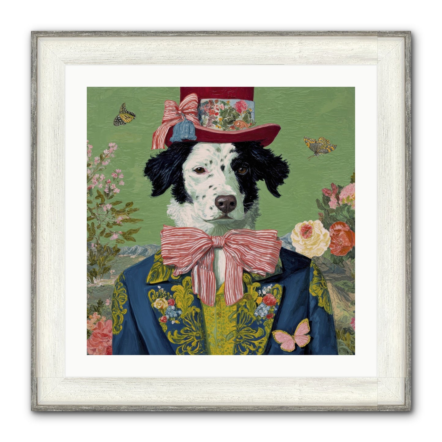 The Bow & Boheme Framed Print - Driftwood White 24x24