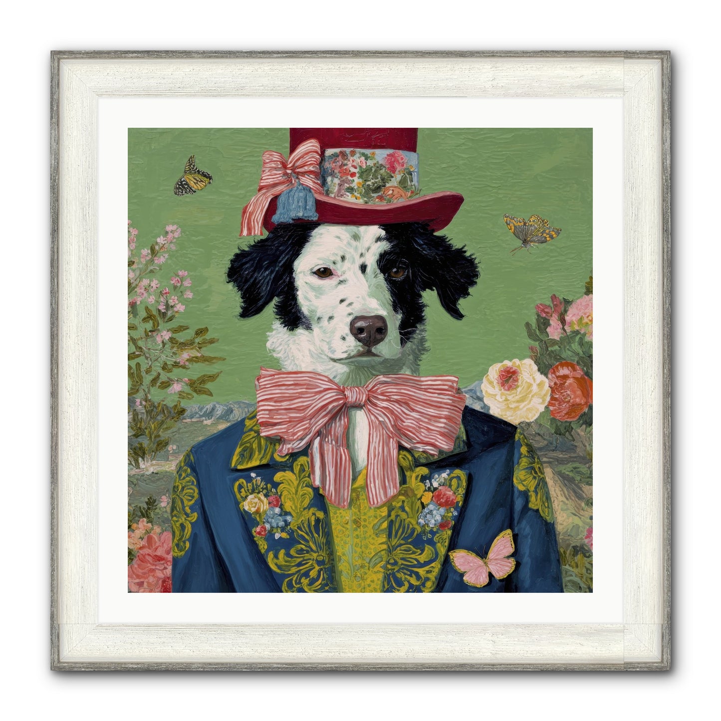 The Bow & Boheme Framed Print - Driftwood White 30x30