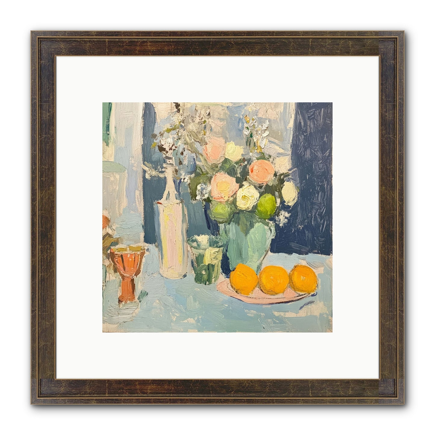 The Breakfast Room Framed Print - Slimwoods Black/Gold 10x10