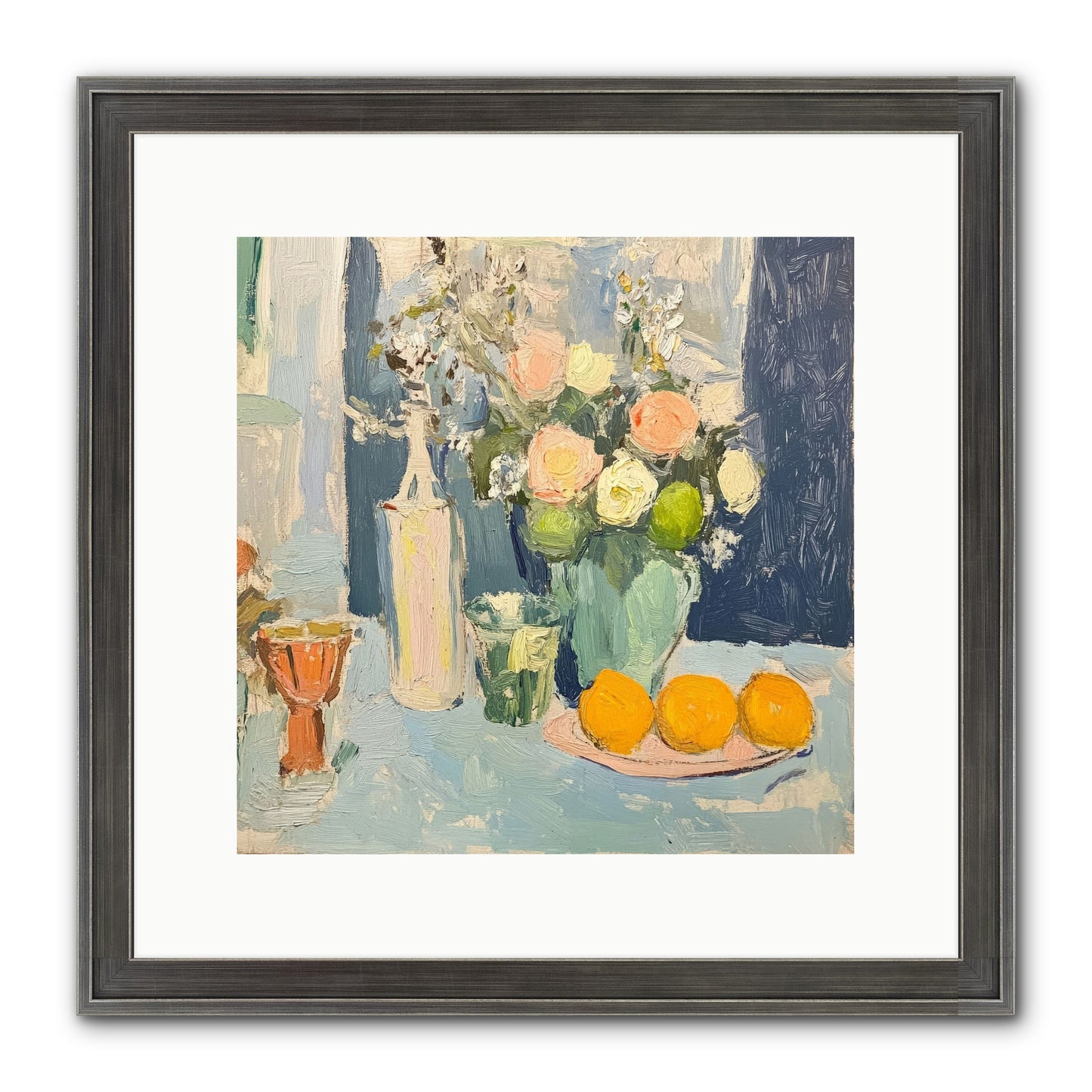 The Breakfast Room Framed Print - Slimwoods Black/Silver 12x12