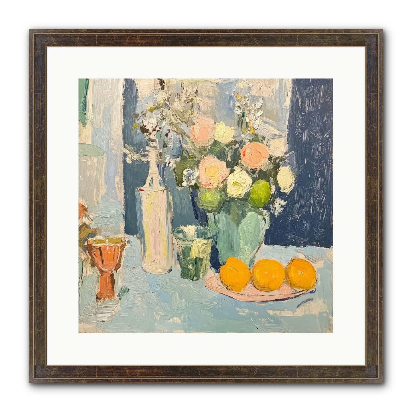 The Breakfast Room Framed Print - Slimwoods Black/Gold 16x16