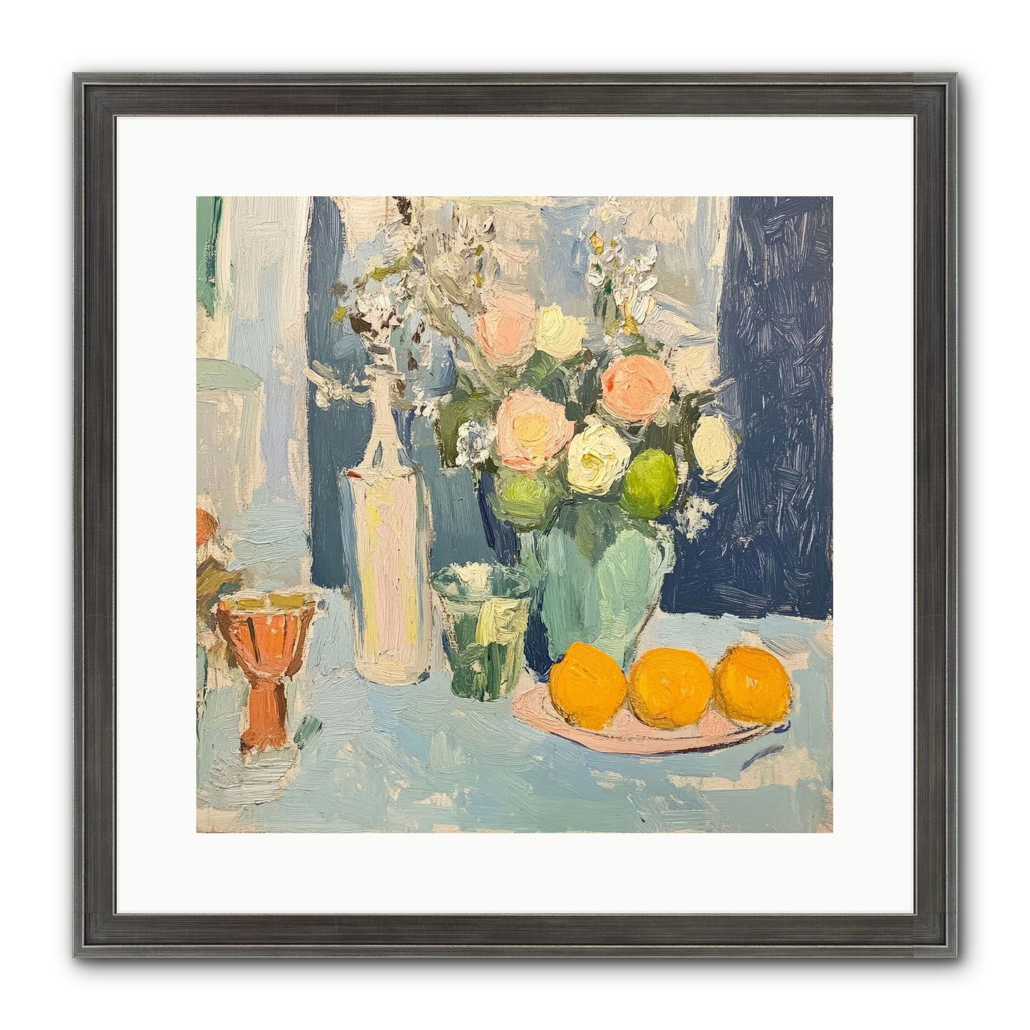 The Breakfast Room Framed Print - Slimwoods Black/Silver 16x16