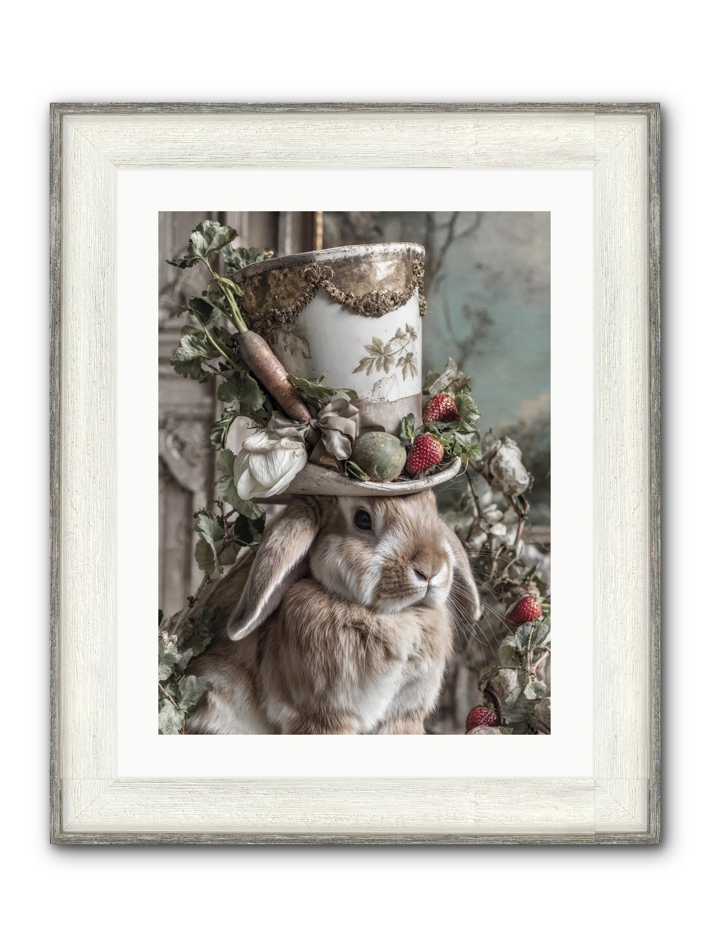The Briar Prince Framed Print - Driftwood White 18x24