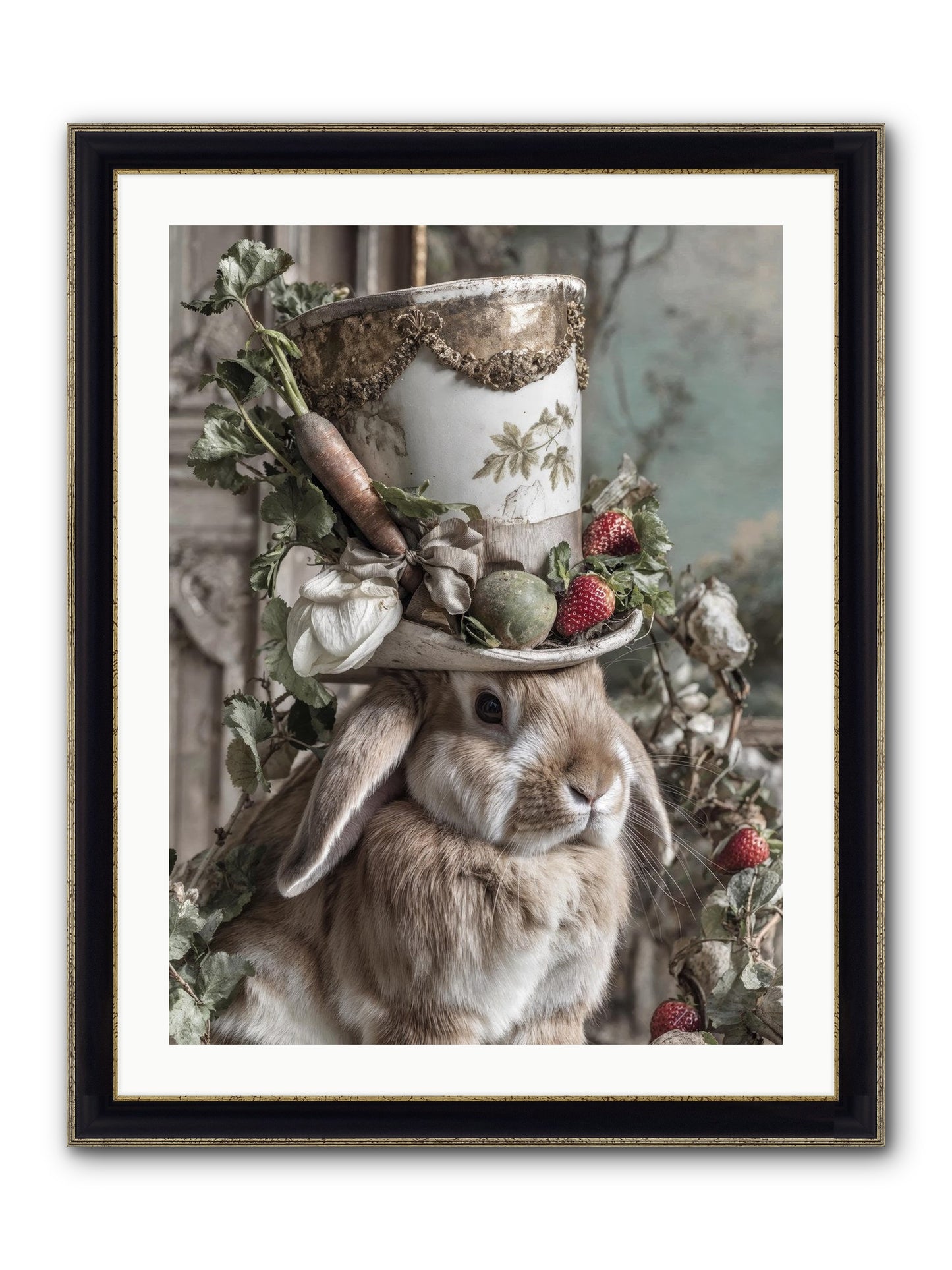 The Briar Prince Framed Print - Black & Gold 24x32