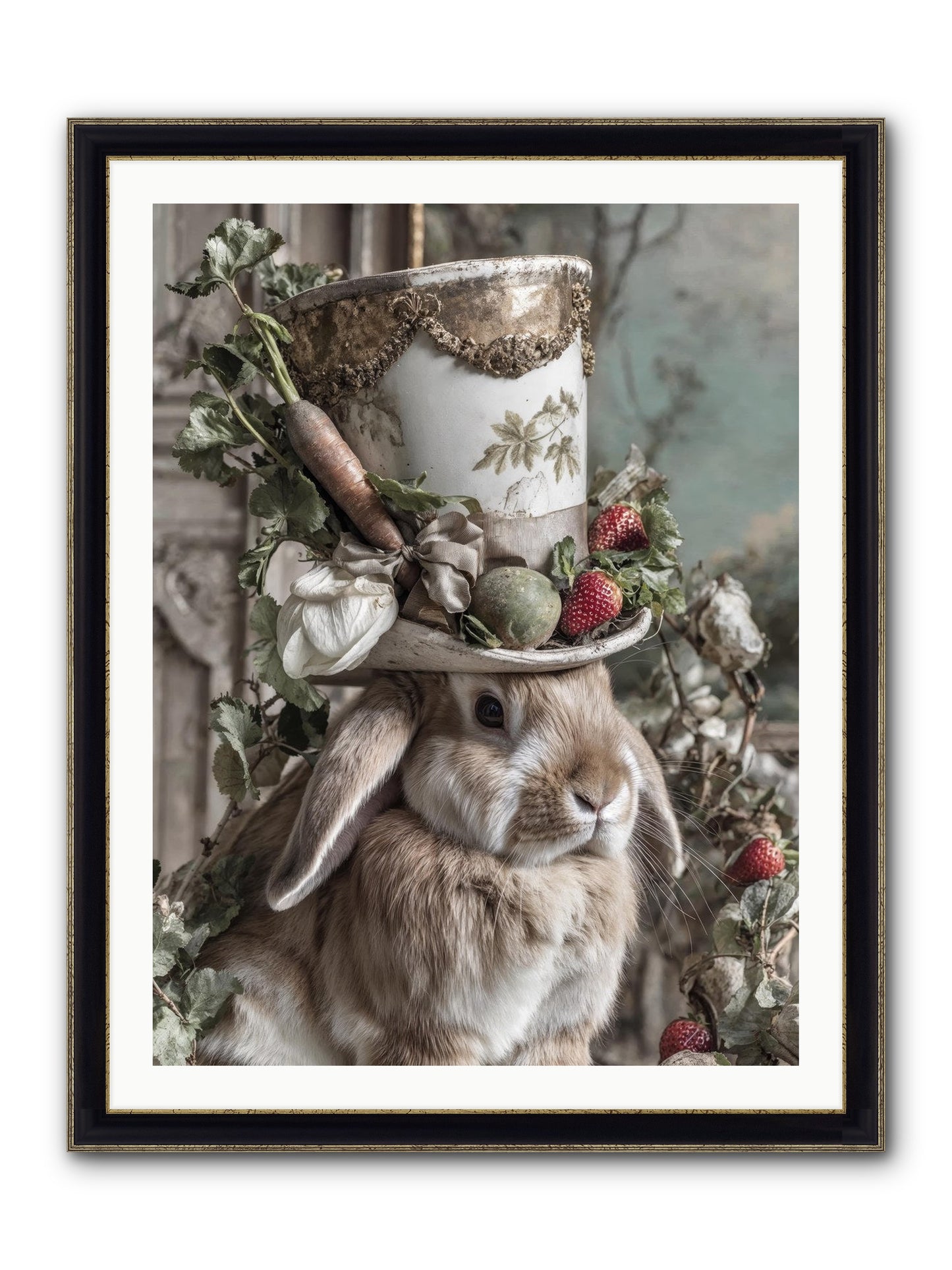 The Briar Prince Framed Print - Black & Gold 30x40