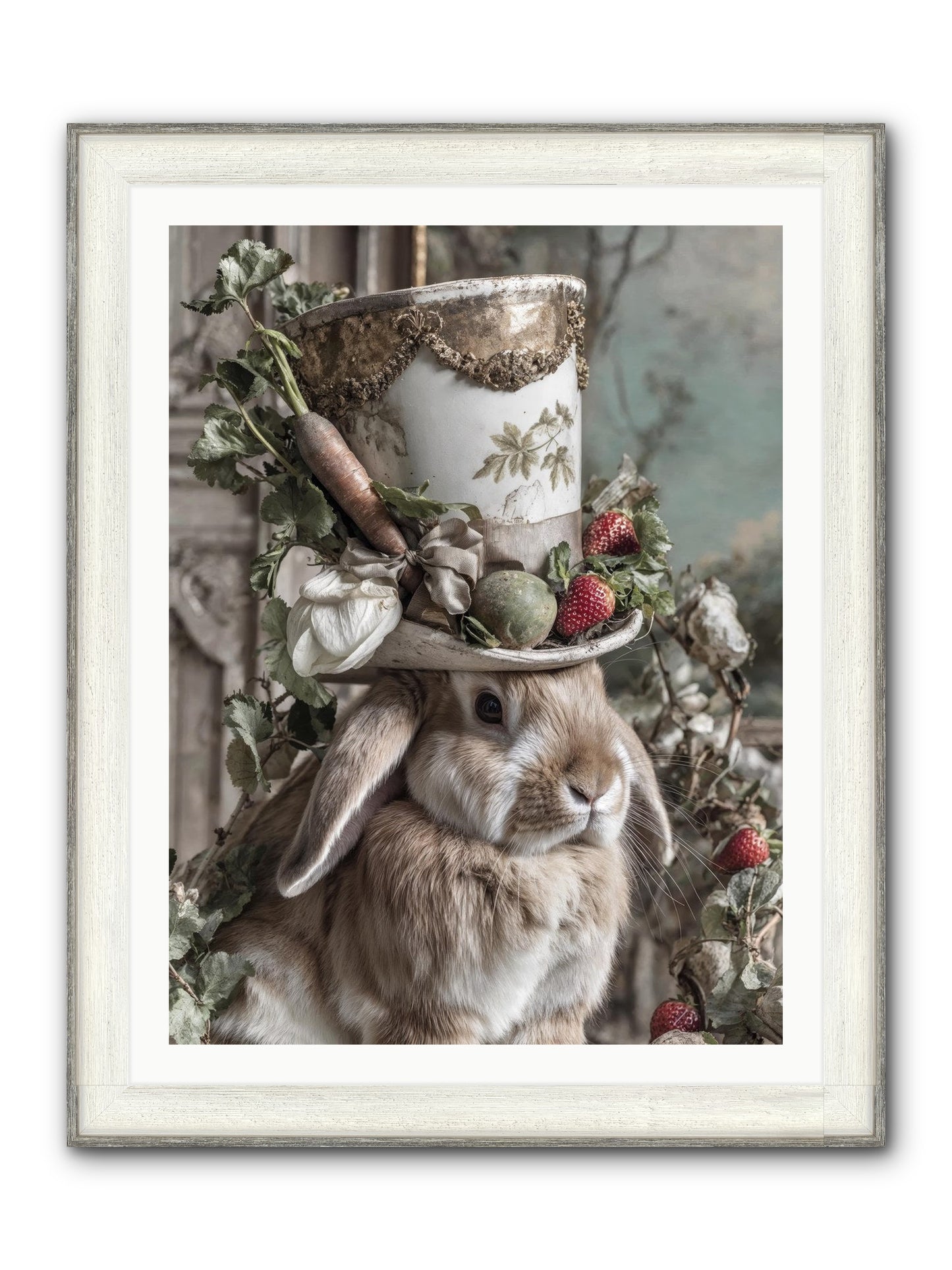 The Briar Prince Framed Print - Driftwood White 30x40