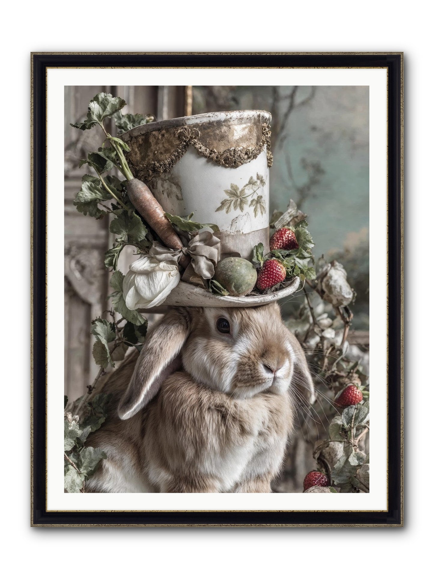 The Briar Prince Framed Print - Black & Gold 36x48