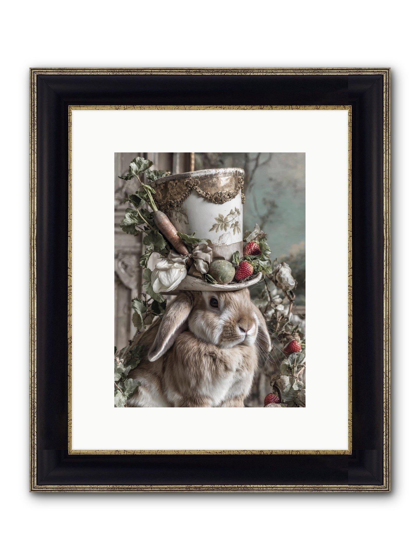 The Briar Prince Framed Print - Black & Gold 9x12