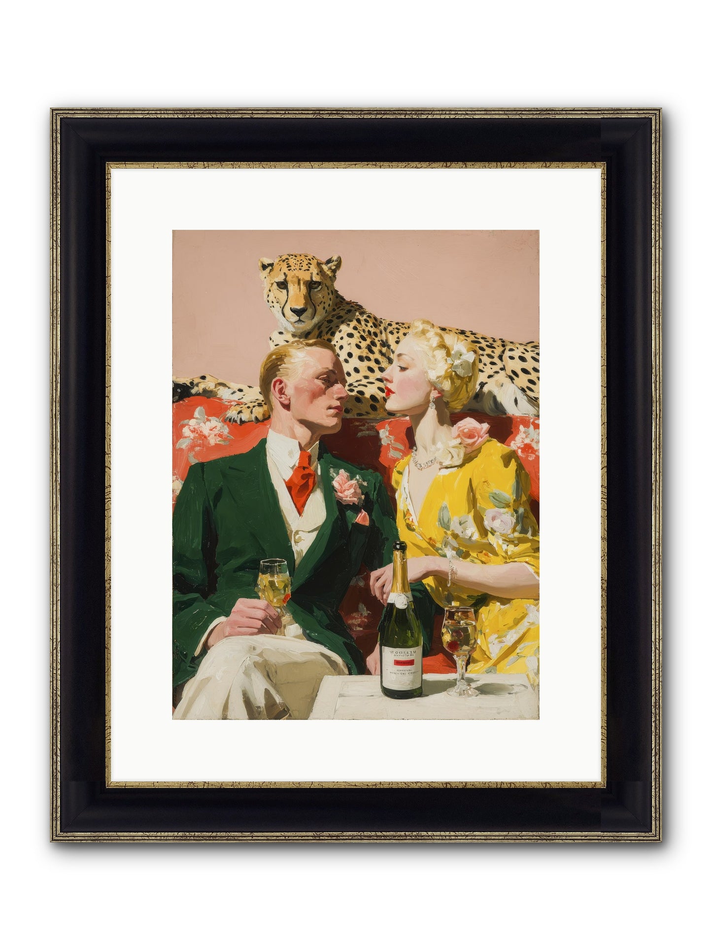 The Bright Side Of February Framed Print - Black & Gold 12x16