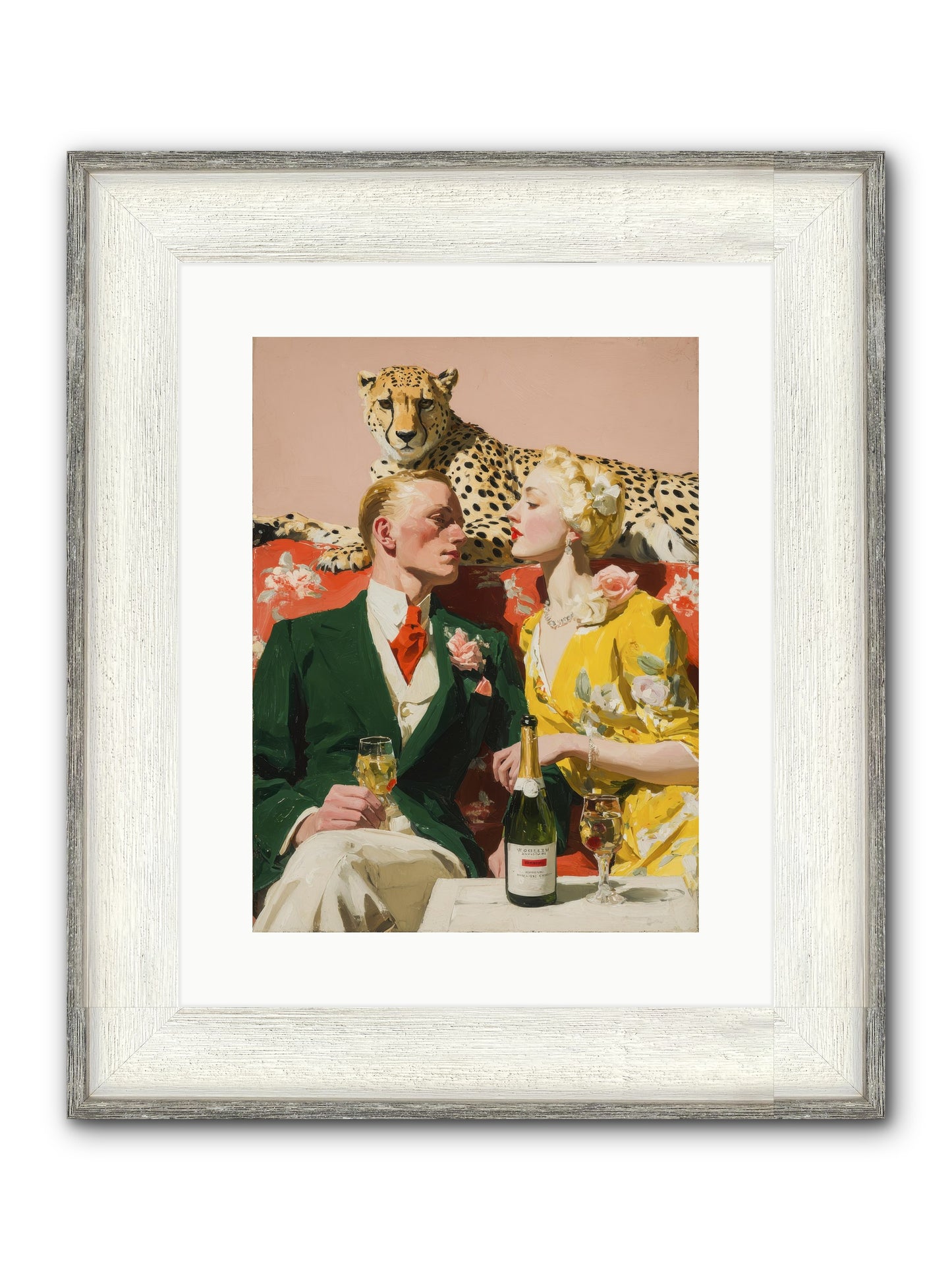 The Bright Side Of February Framed Print - Driftwood White 12x16