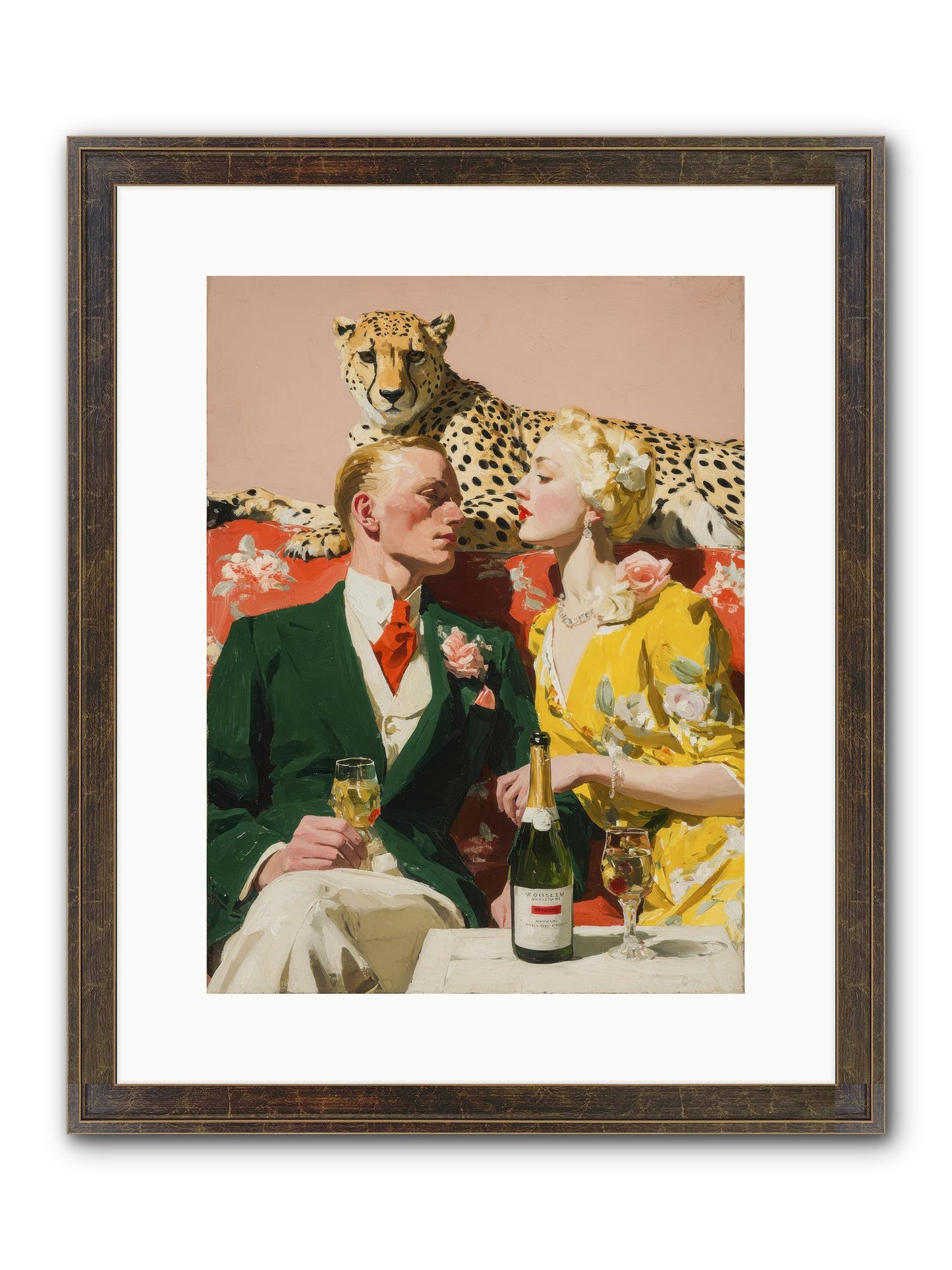The Bright Side Of February Framed Print - Slimwoods Black/Gold 12x16