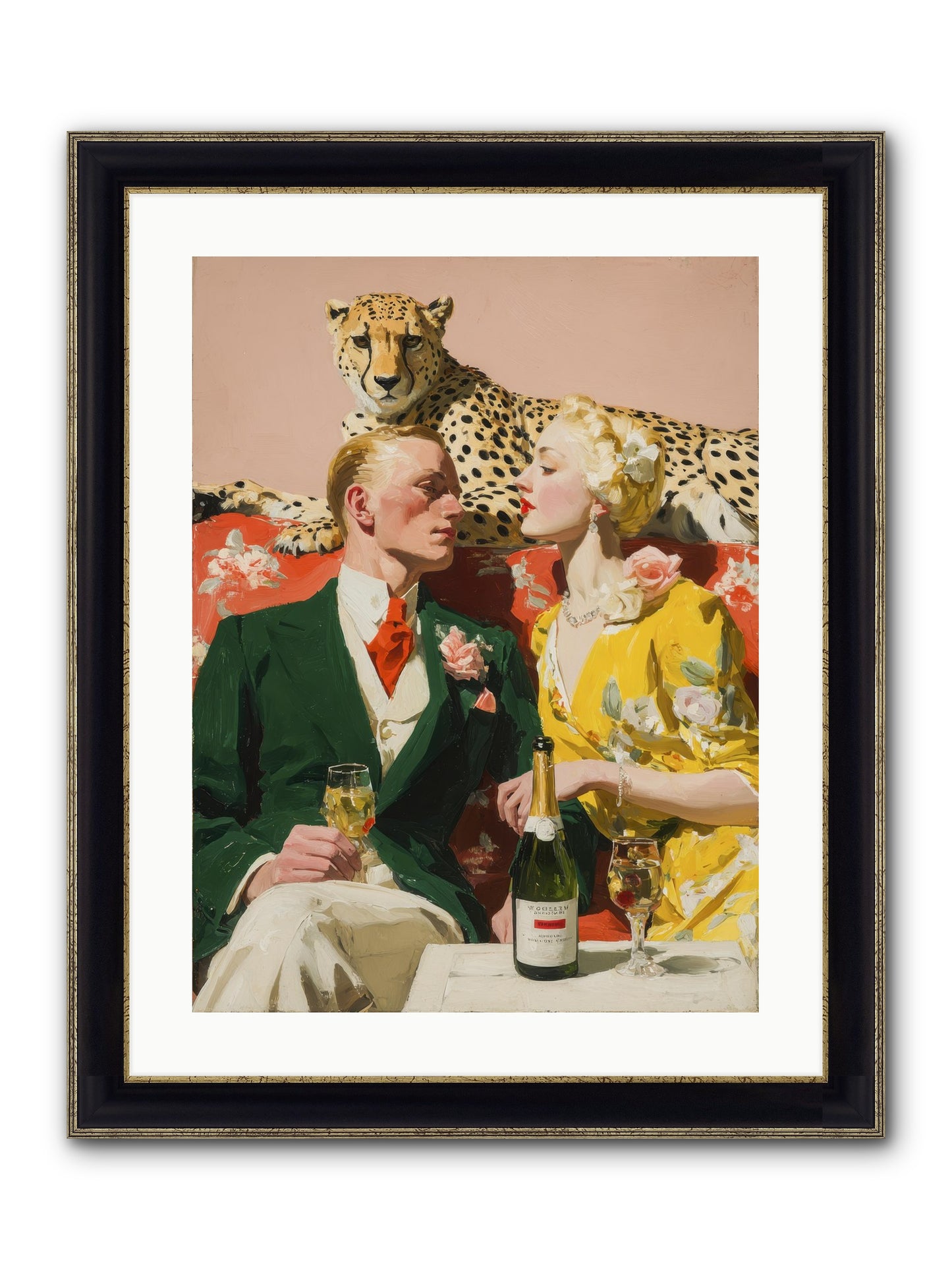 The Bright Side Of February Framed Print - Black & Gold 18x24