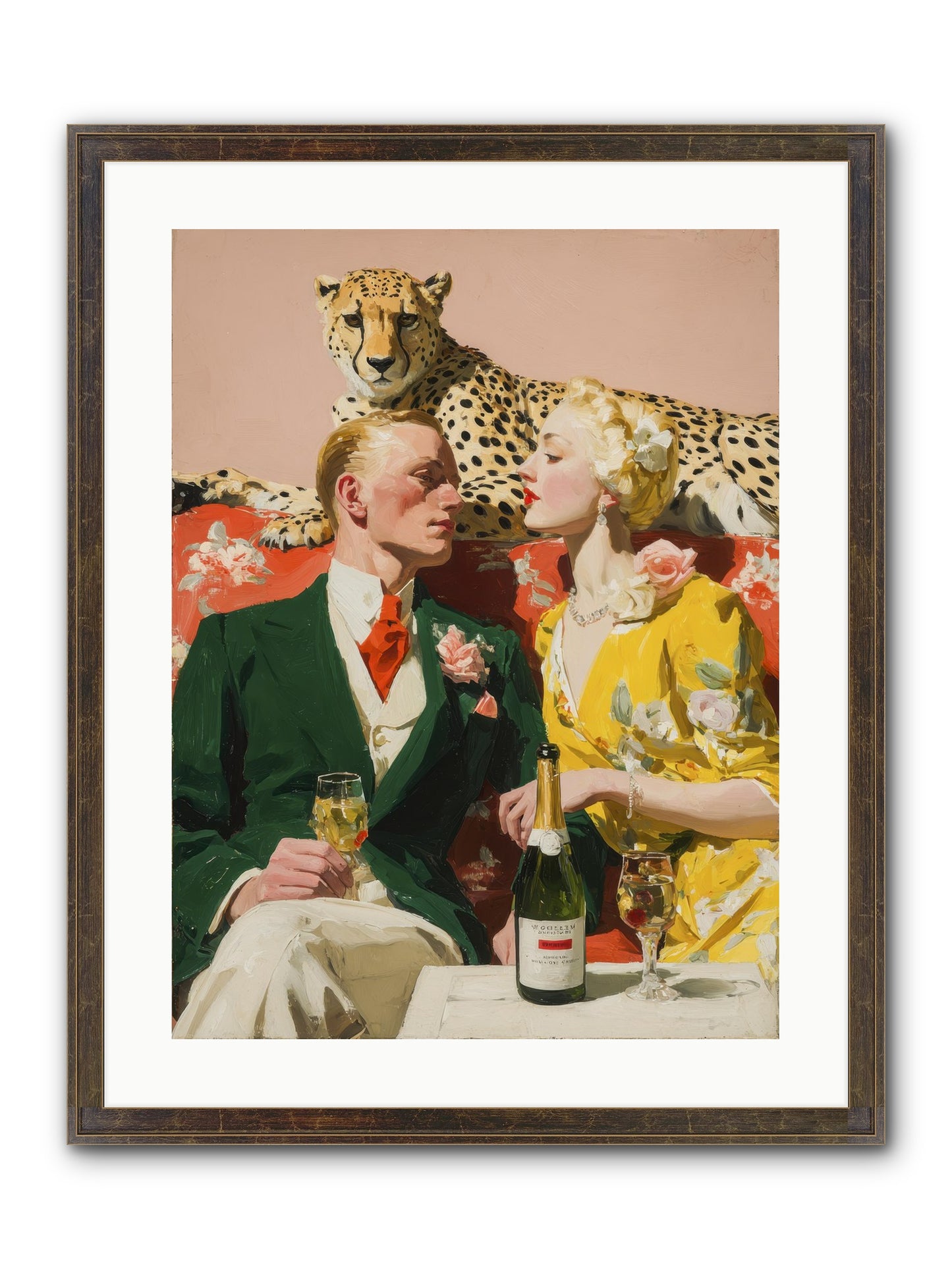 The Bright Side Of February Framed Print - Slimwoods Black/Gold 18x24