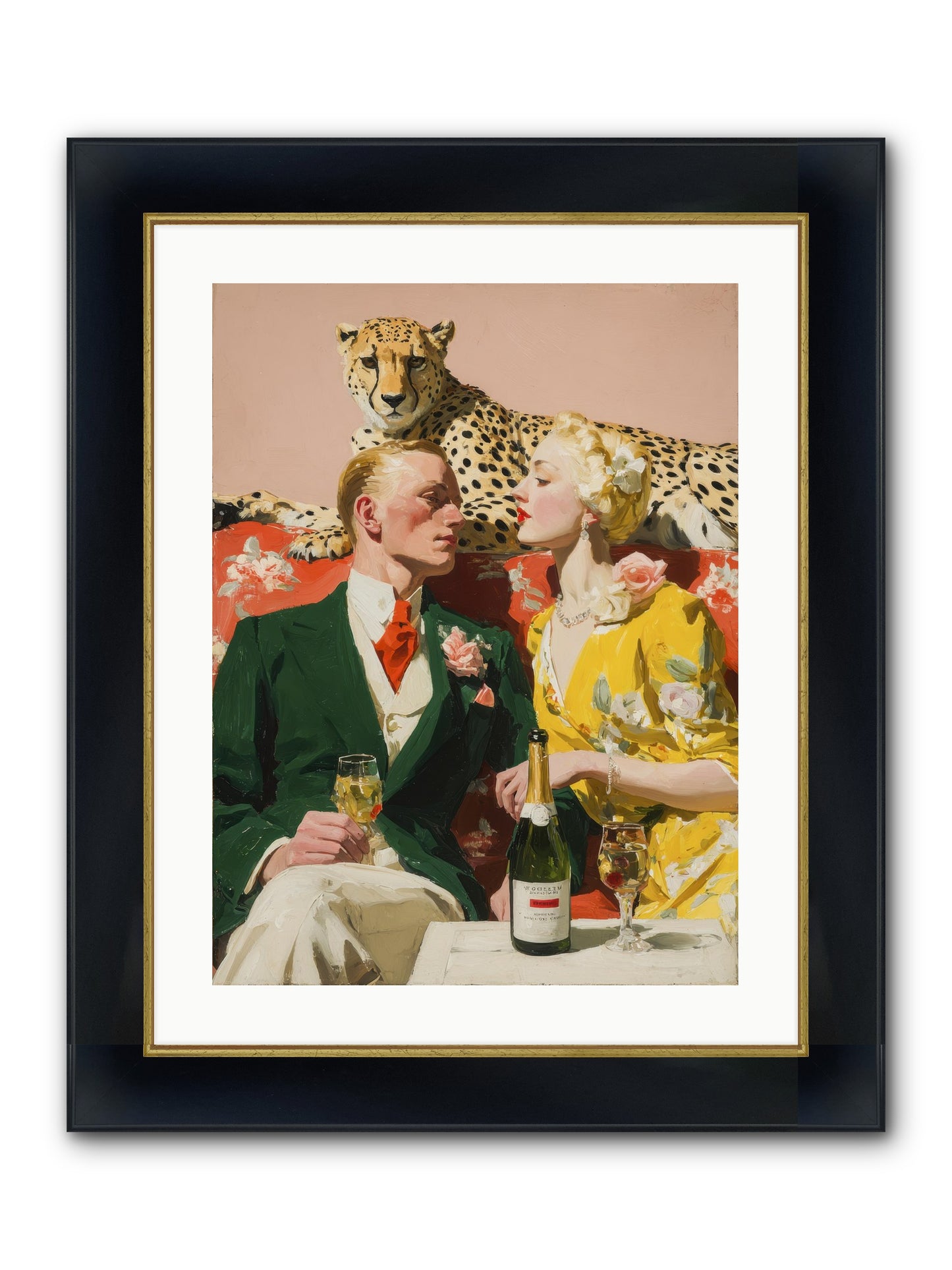 The Bright Side Of February Framed Print - Wide Black w/Gold 18x24
