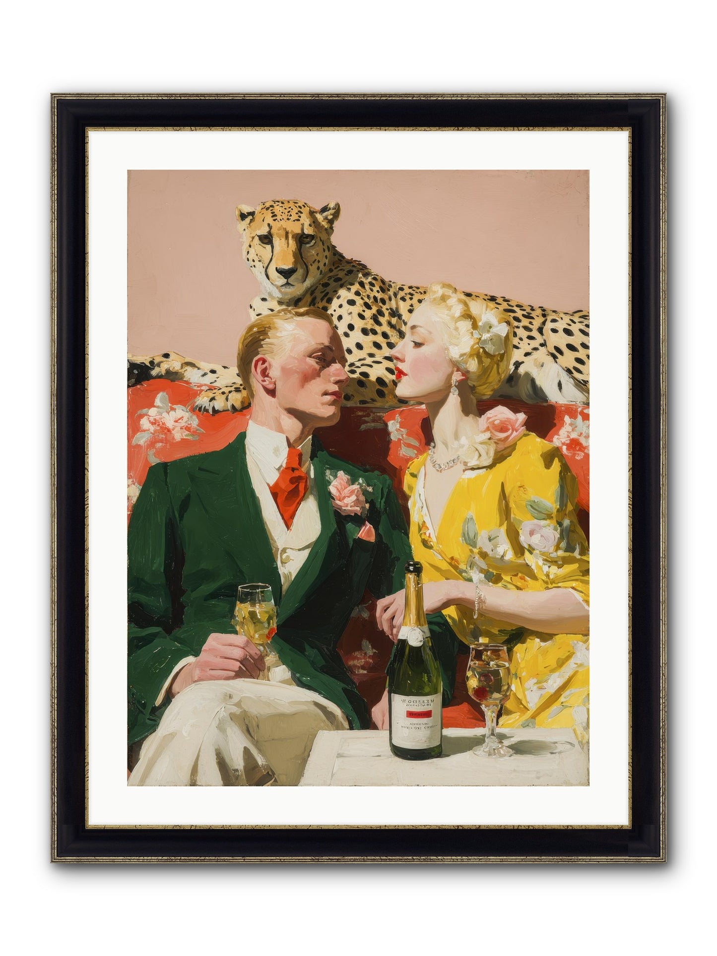 The Bright Side Of February Framed Print - Black & Gold 24x32