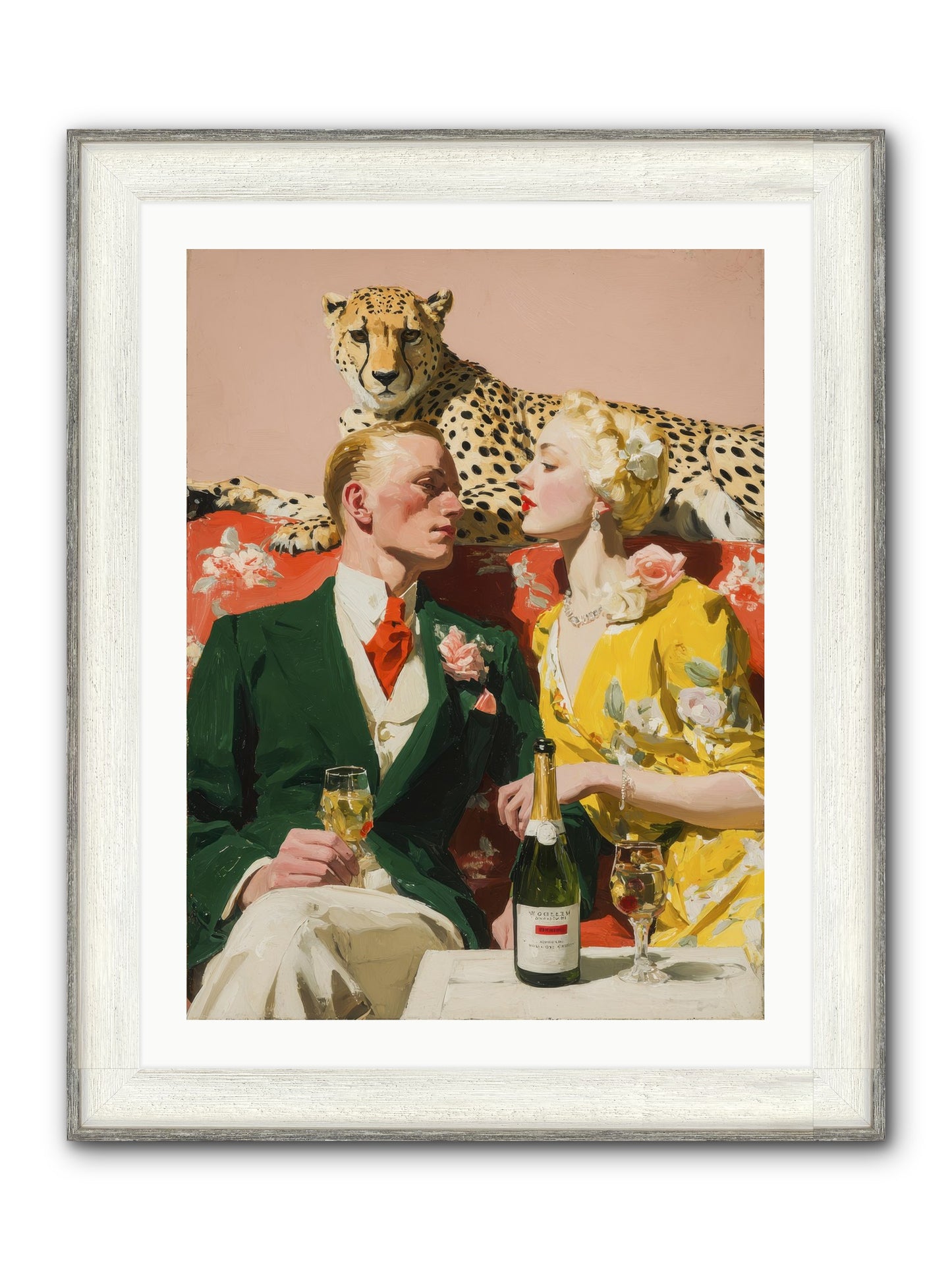 The Bright Side Of February Framed Print - Driftwood White 24x32