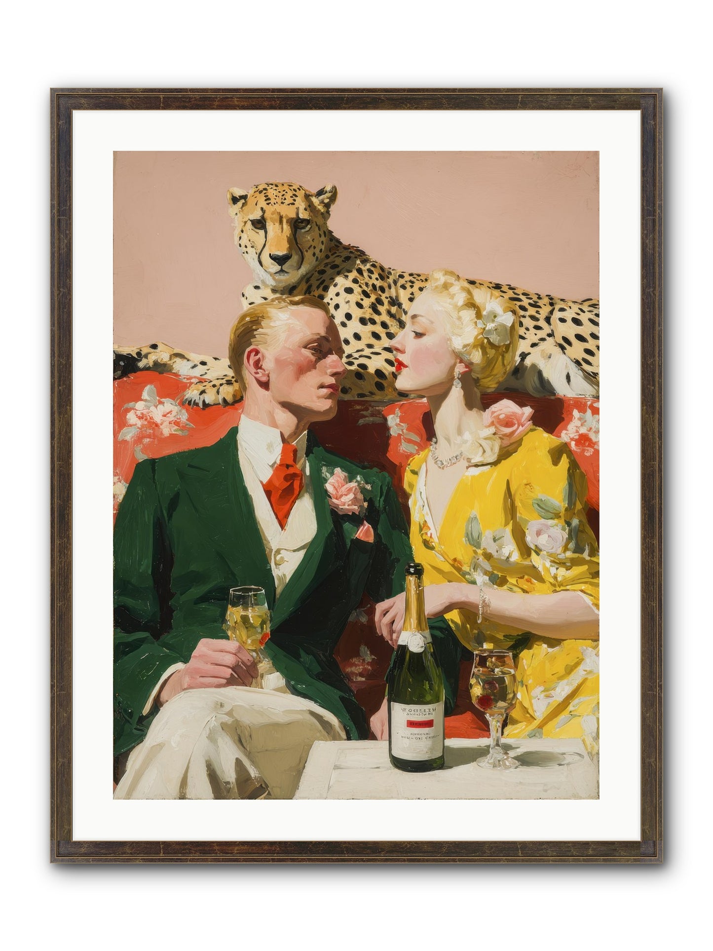 The Bright Side Of February Framed Print - Slimwoods Black/Gold 24x32