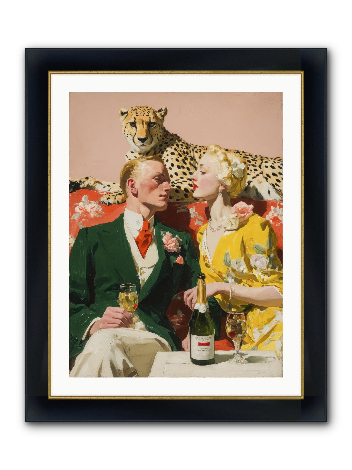 The Bright Side Of February Framed Print - Wide Black w/Gold 24x32