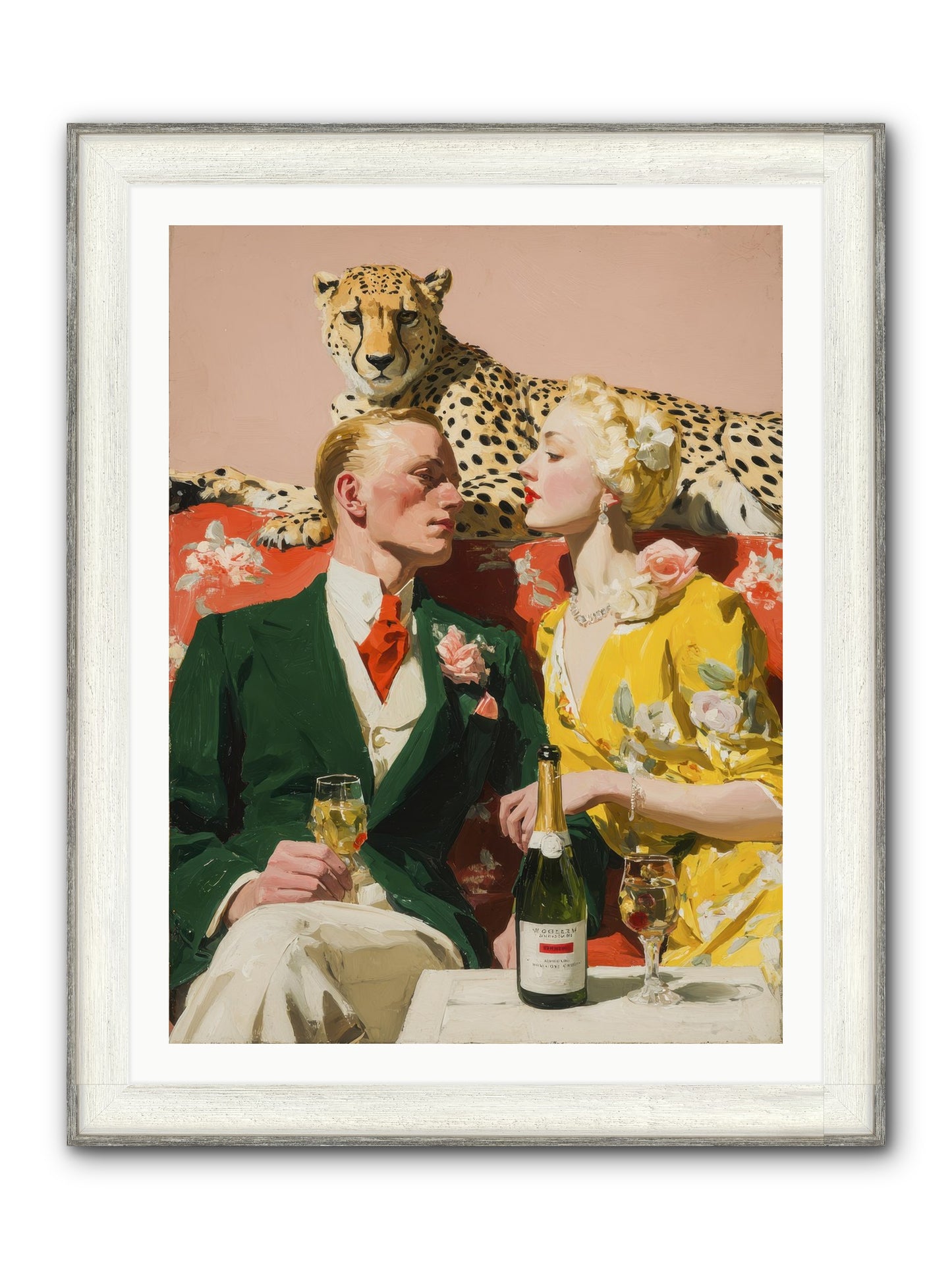 The Bright Side Of February Framed Print - Driftwood White 30x40
