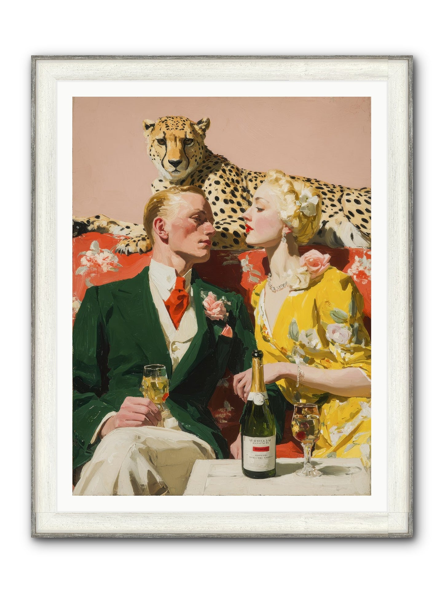 The Bright Side Of February Framed Print - Driftwood White 36x48