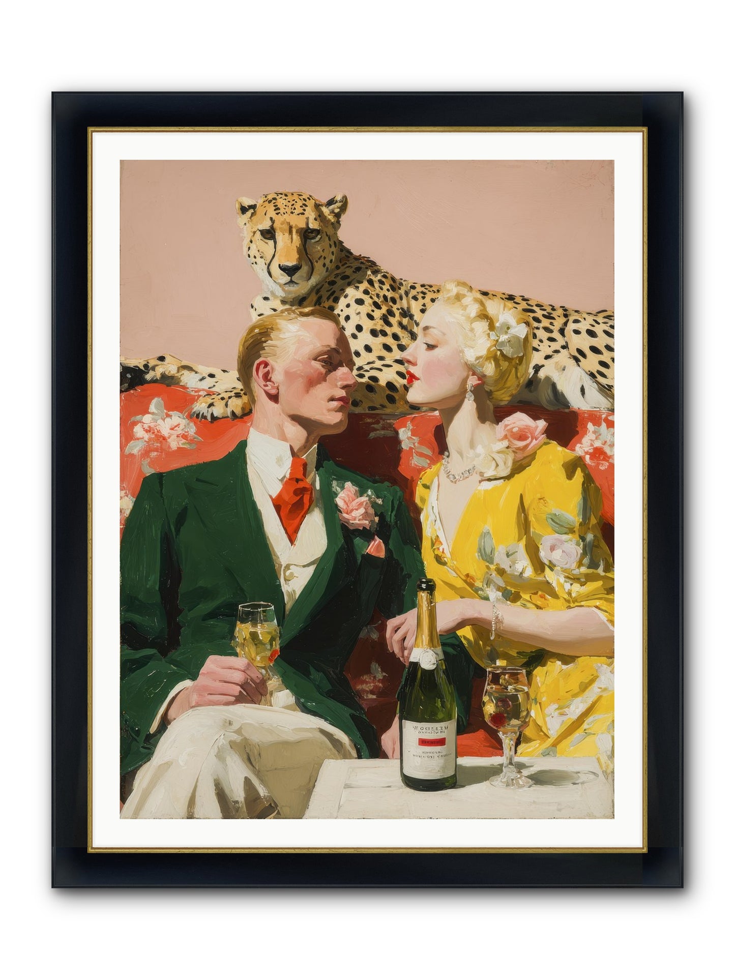 The Bright Side Of February Framed Print - Wide Black w/Gold 36x48